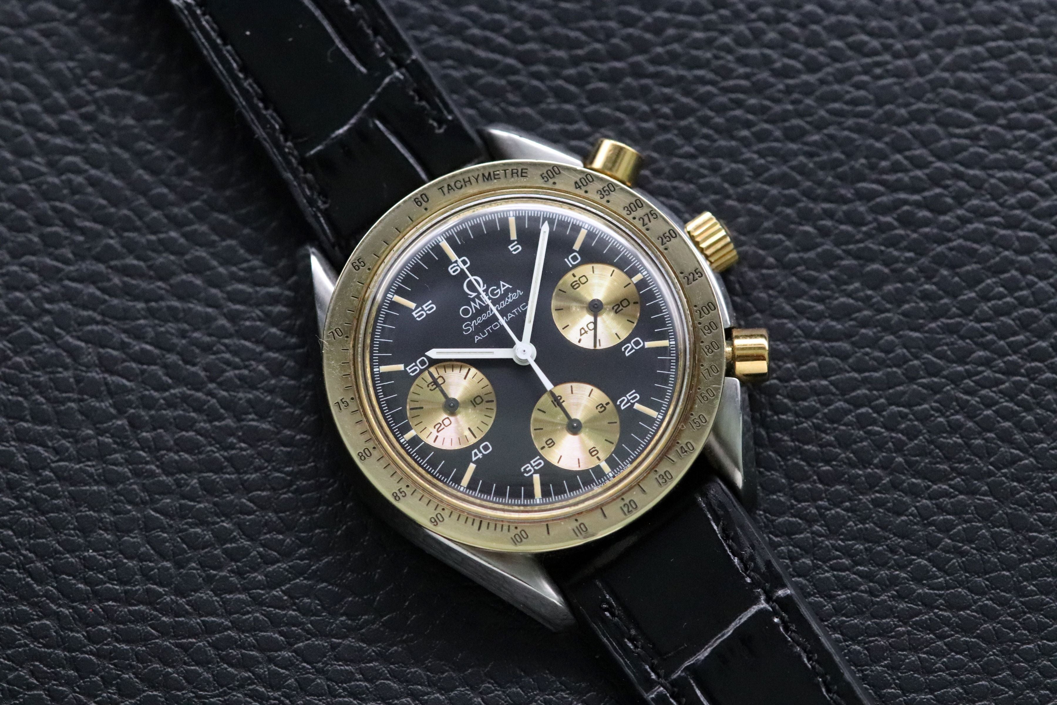 Omega Speedmaster Reduced 175.0033 Gold 1992 Papers