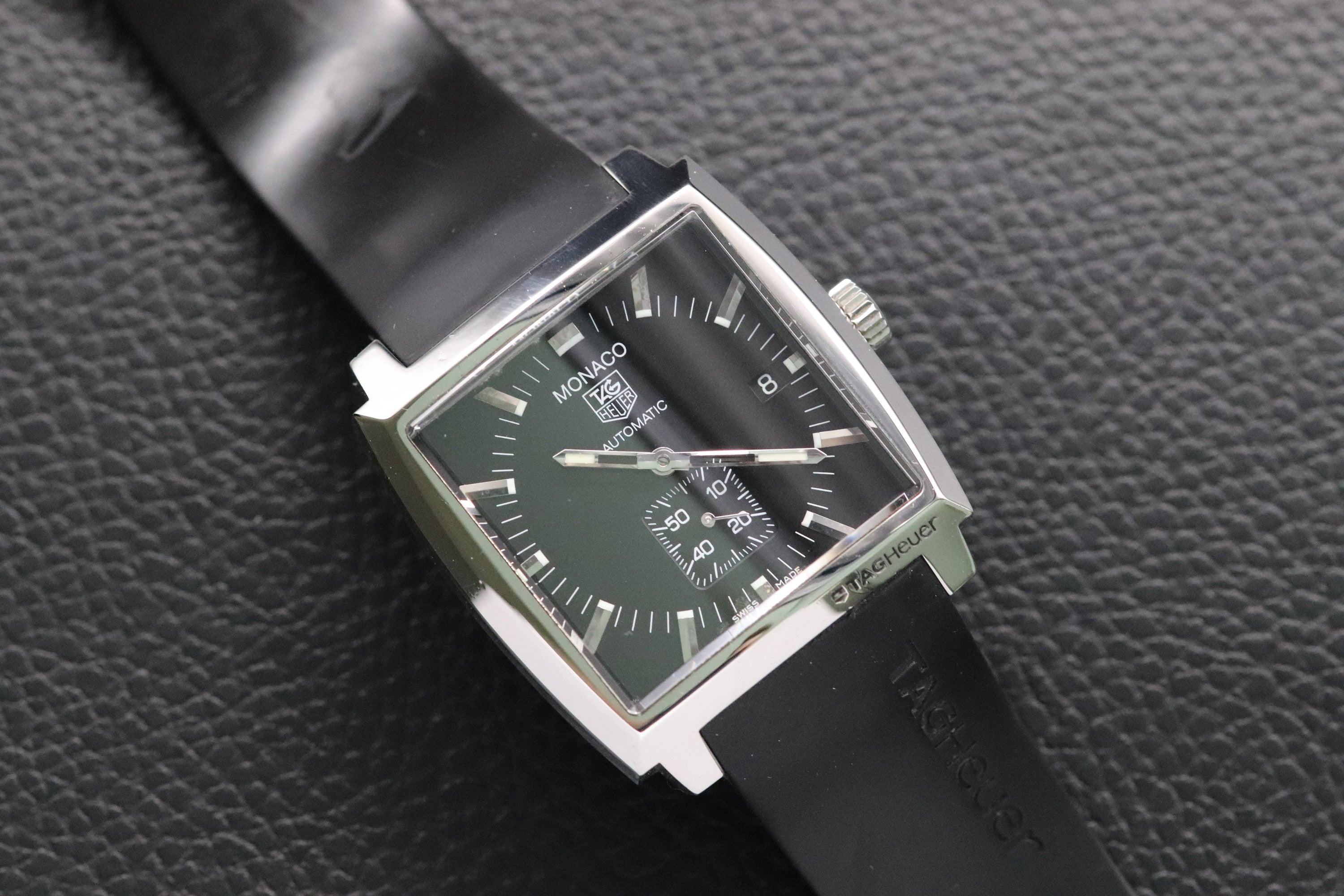 Tag Heuer Monaco WW2110 Black Dial 2012 Papers