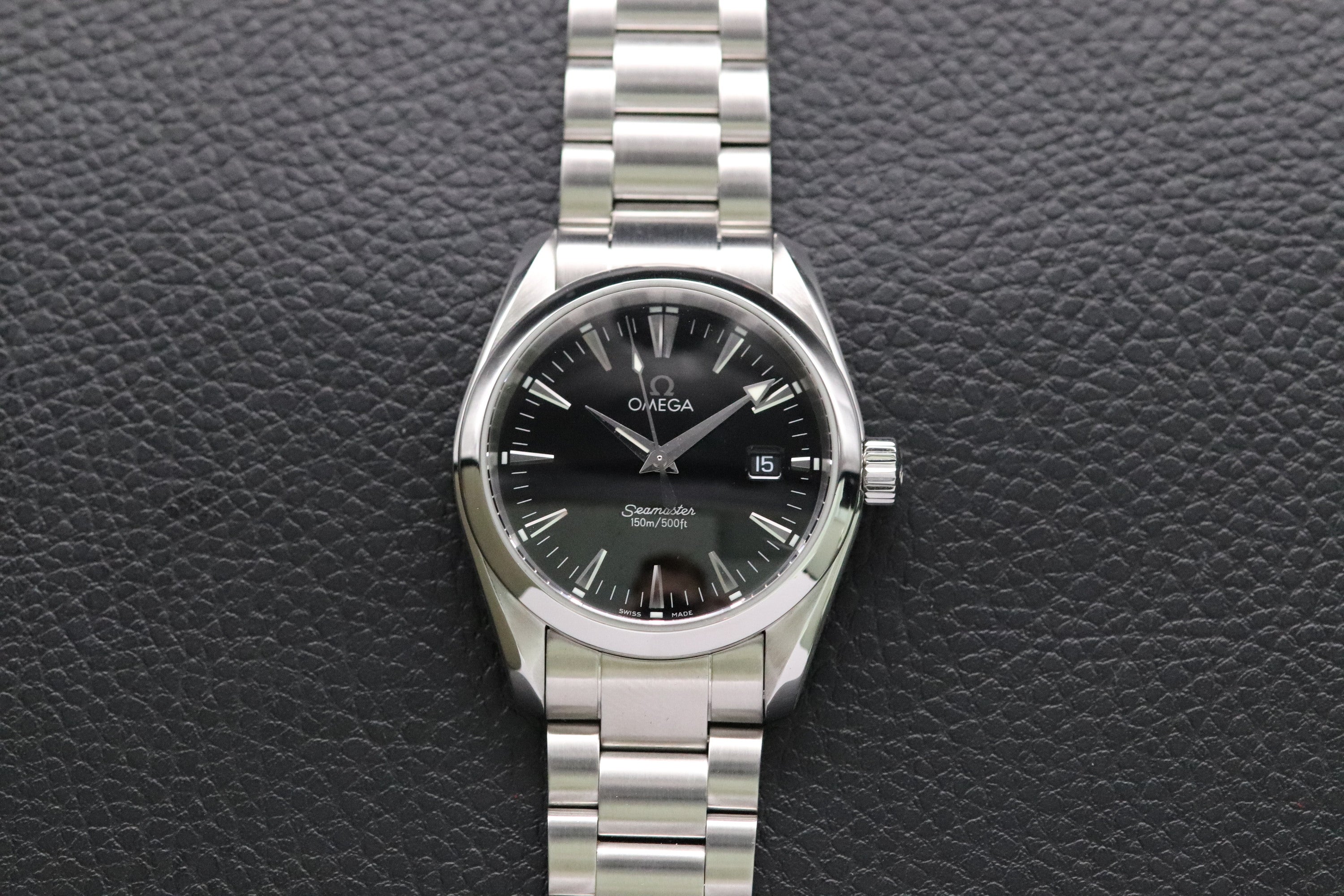 Omega Seamaster Aqua Terra 2518.50 Black Dial 1998 Papers