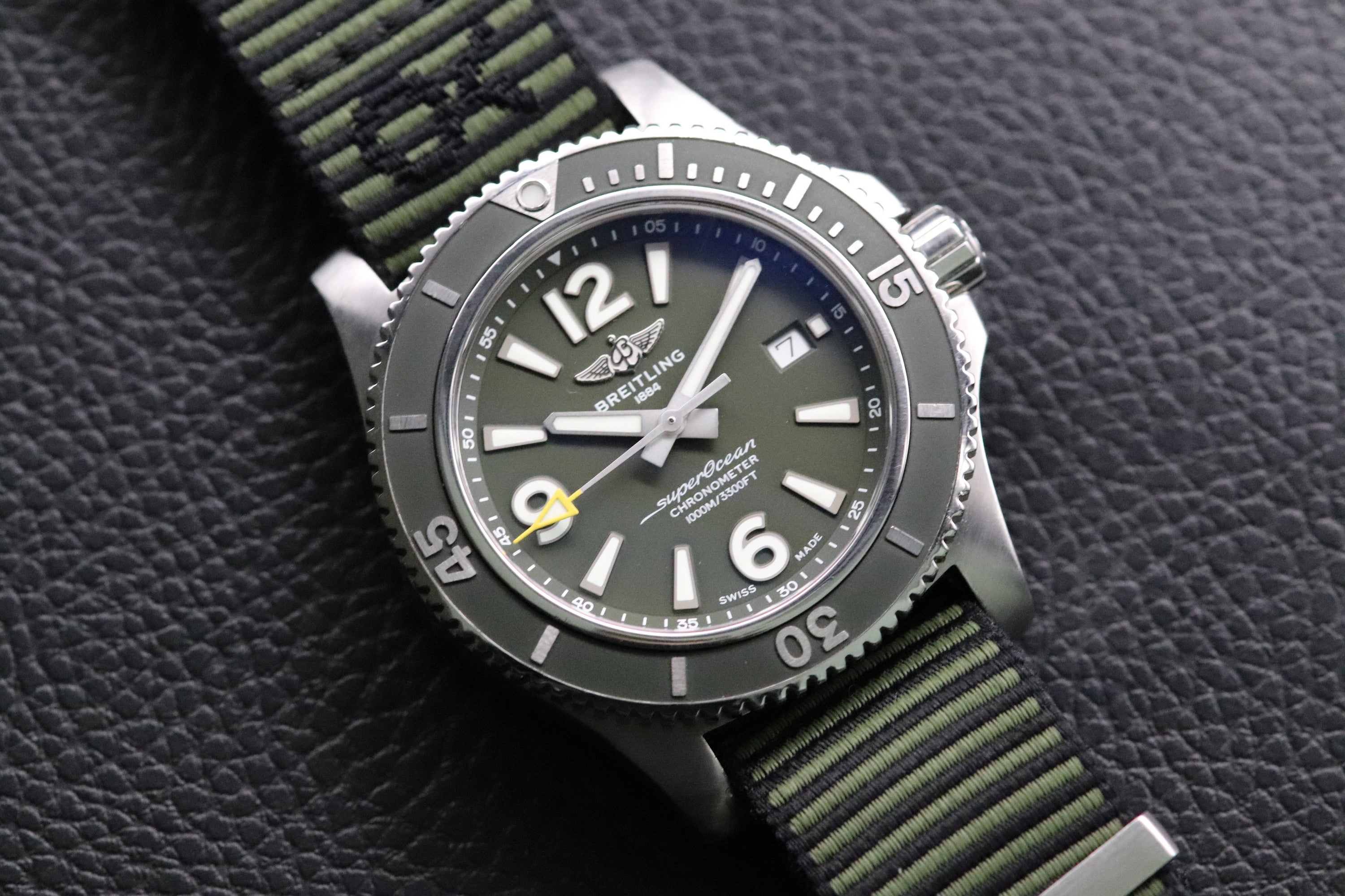 Breitling Superocean 44 Green A17367 NATO 2020 Papers