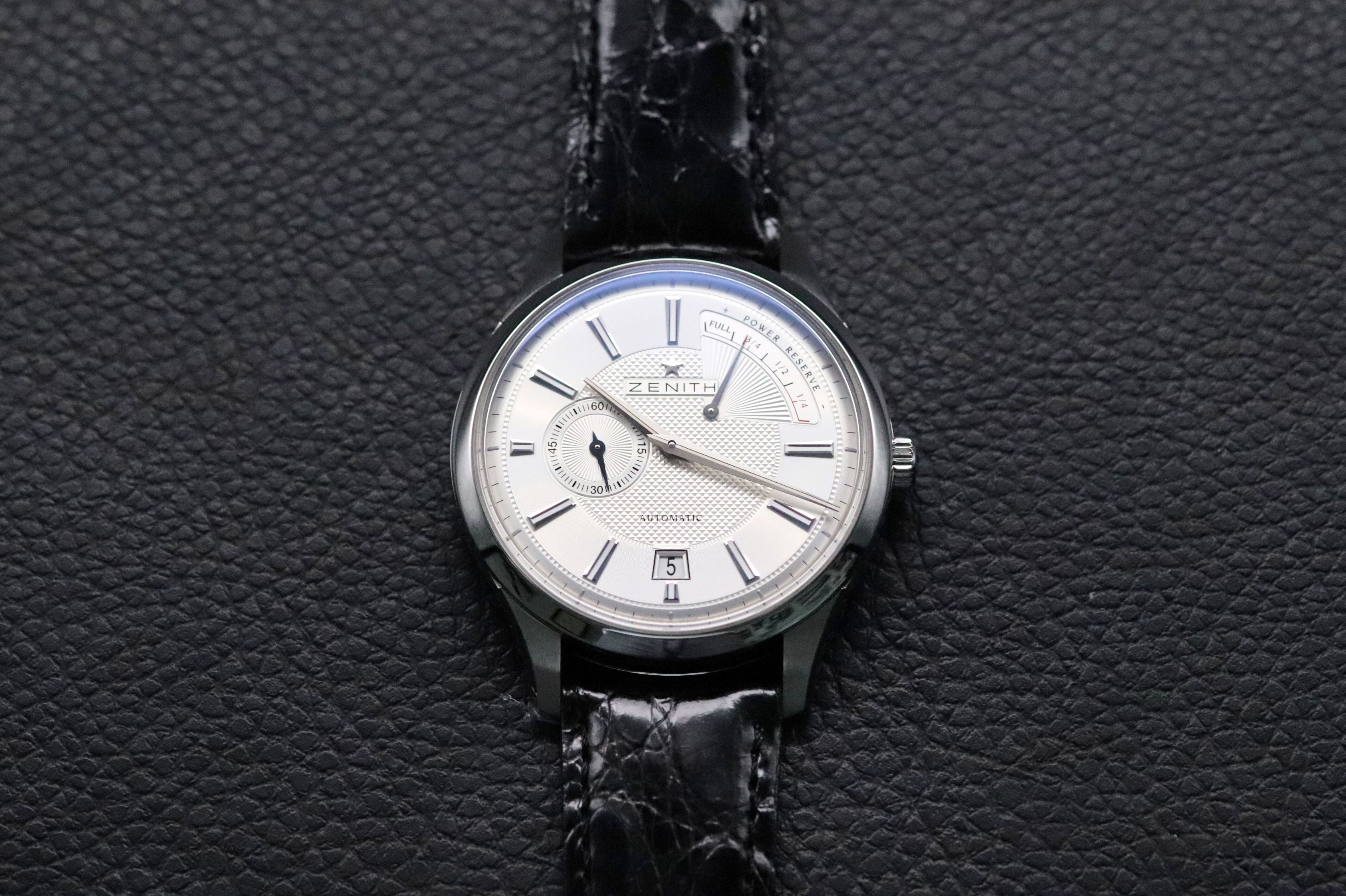 Zenith Captain Power Reserve 03.2120.685 Glass Botton 2013 Papers