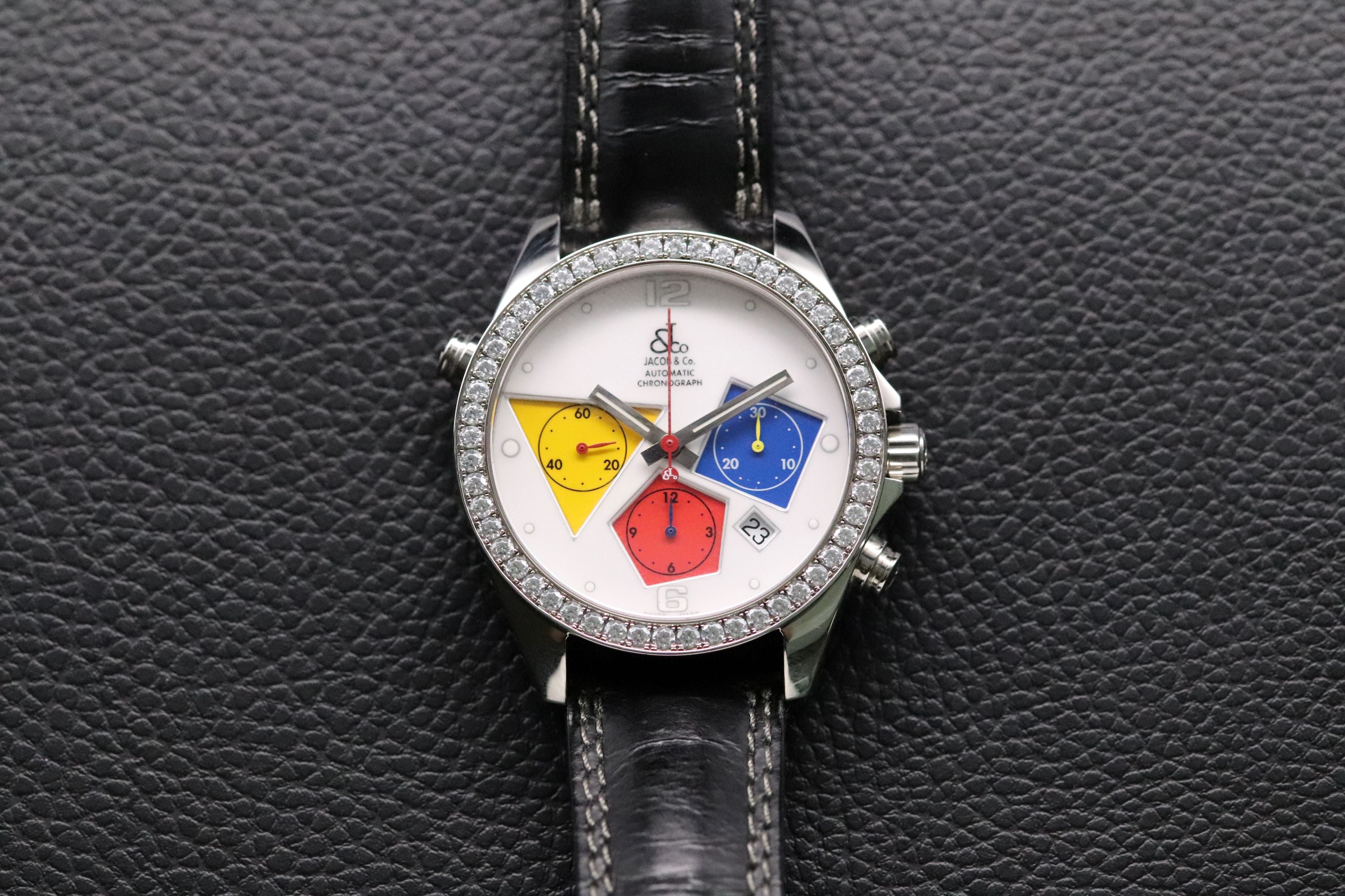 Jacob & CO Chronograph Diamonds Automatic 2008 Glass Bottom