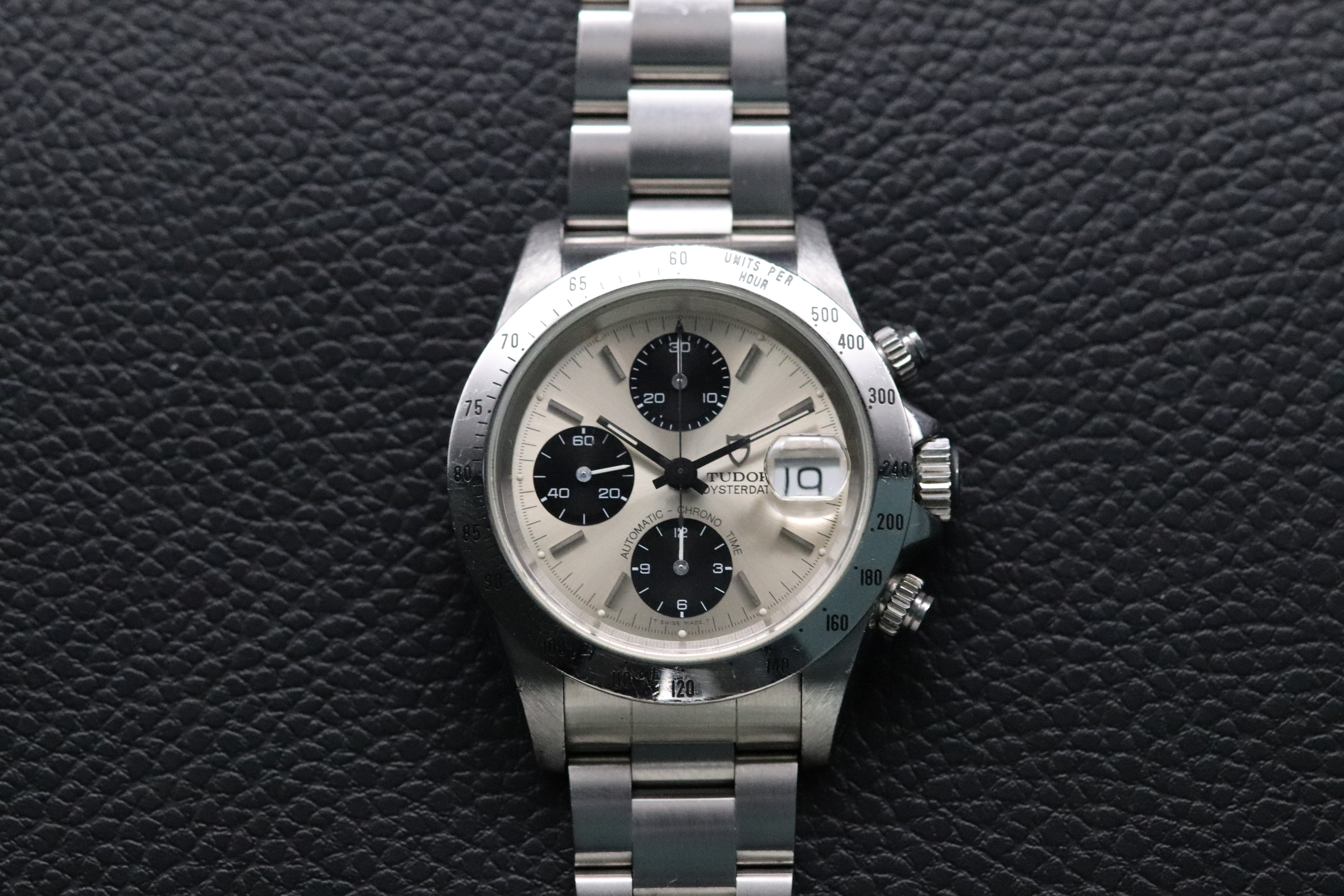 Tudor Oysterdate Small Block 79280 Silver Dial 1996