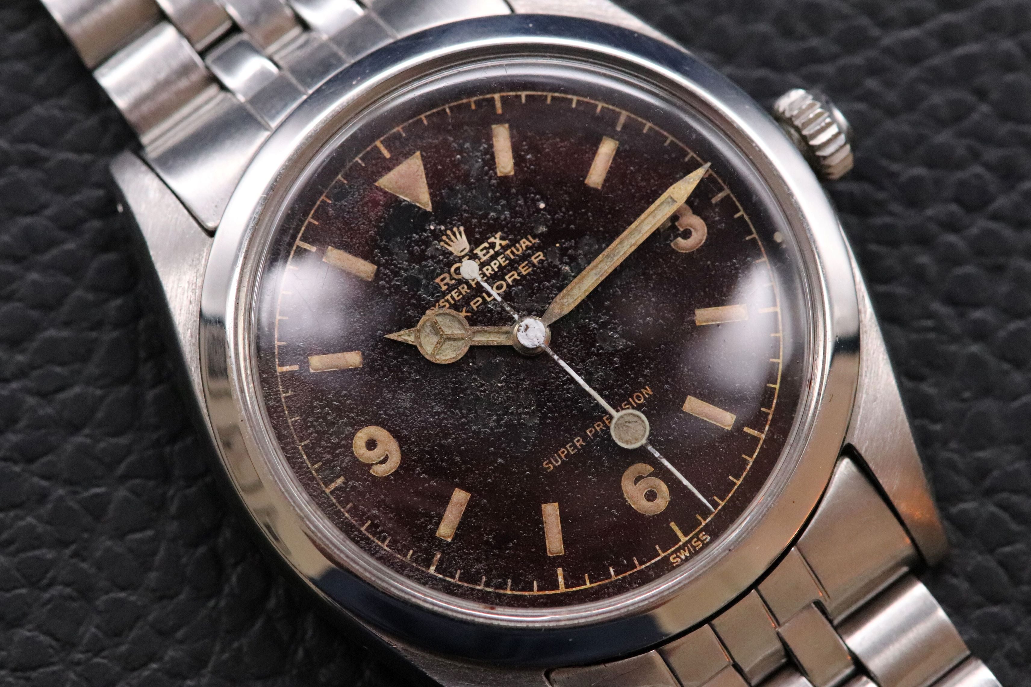 Rolex Explorer 5504 Tropical Chocolate Chapter Ring