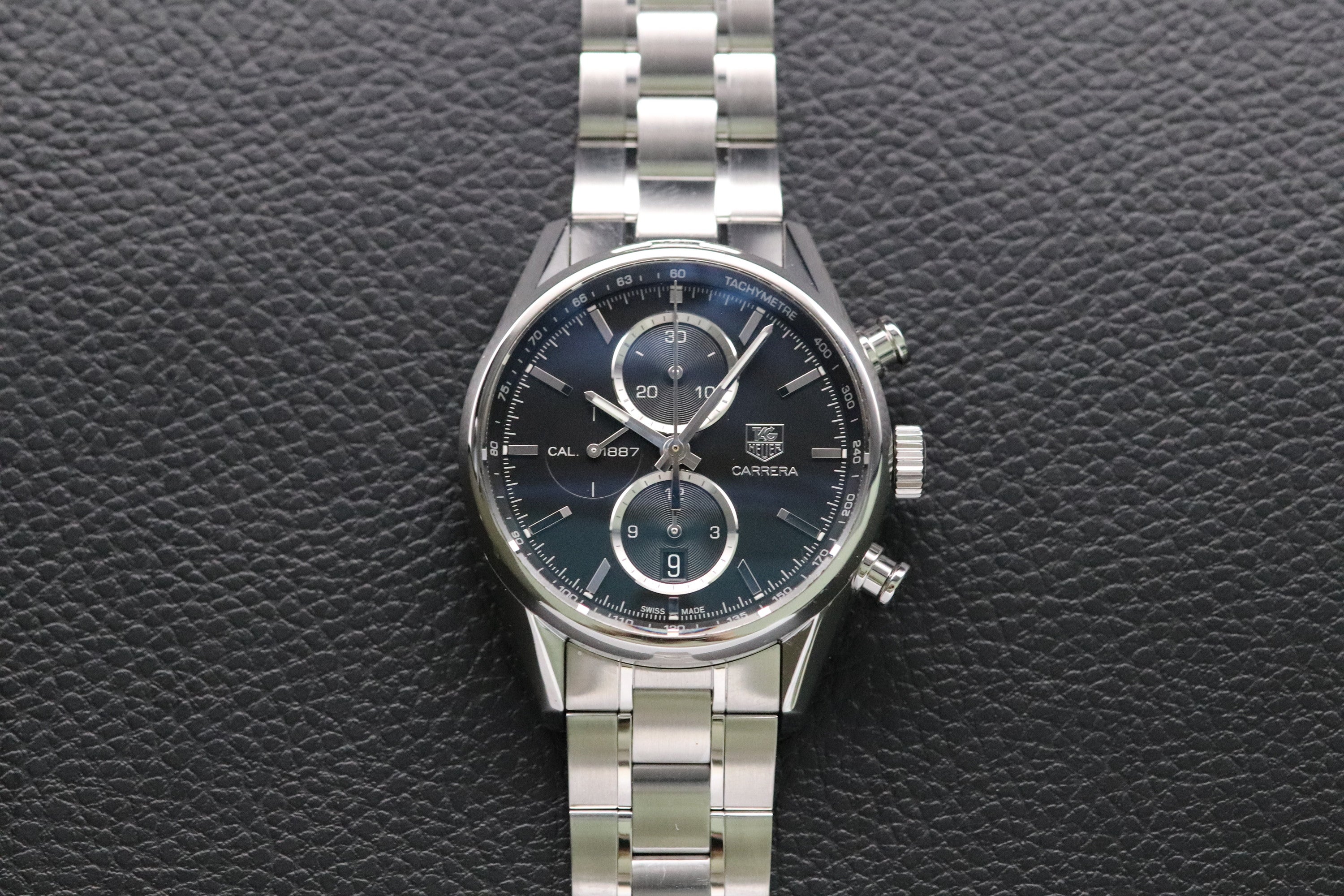 Tag Heuer Carrera Caliber 1887 CAR2110-3 Black Dial 2015