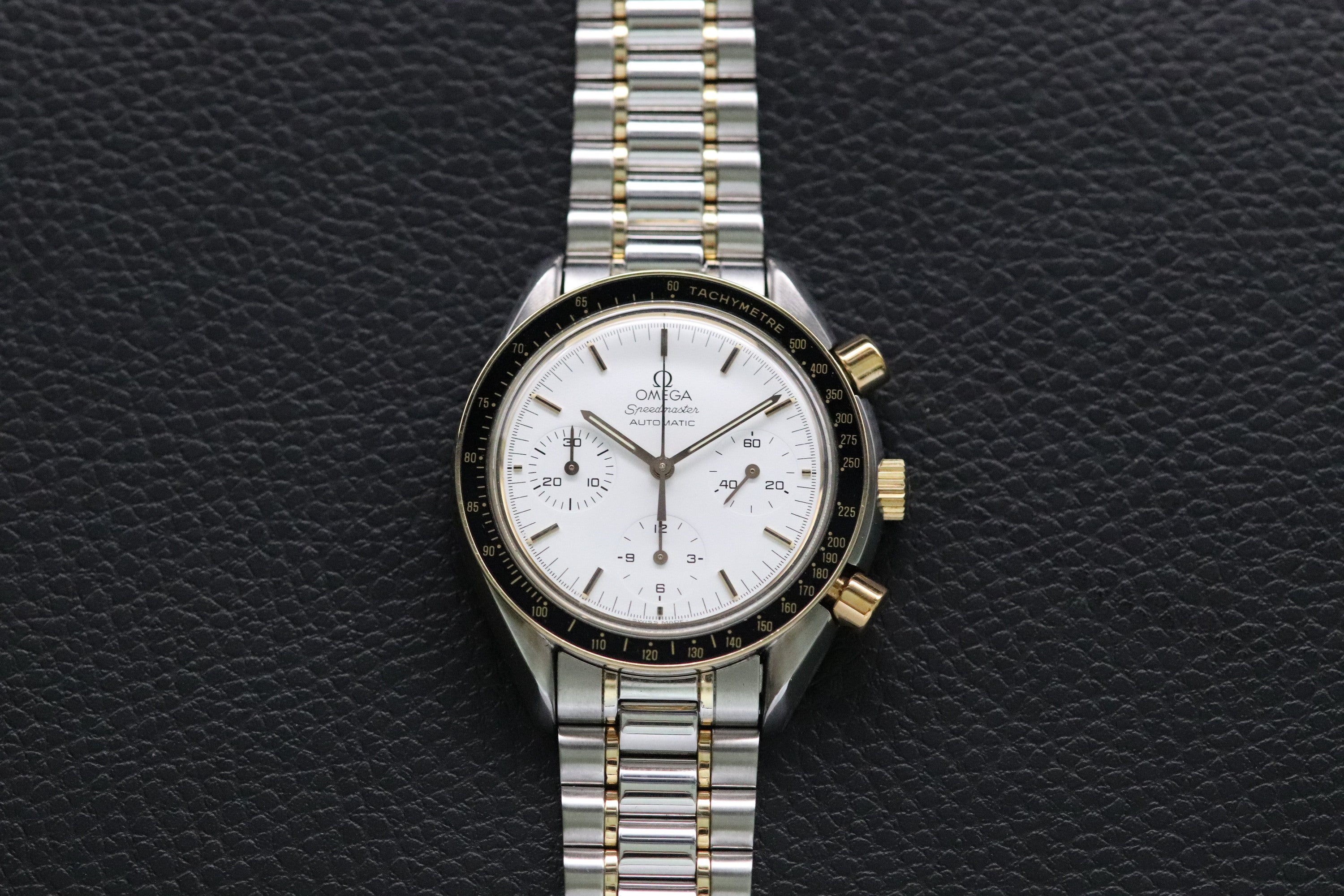 Omega Speedmaster Reduced 3310.20 Albino Gold 1991 White Dial