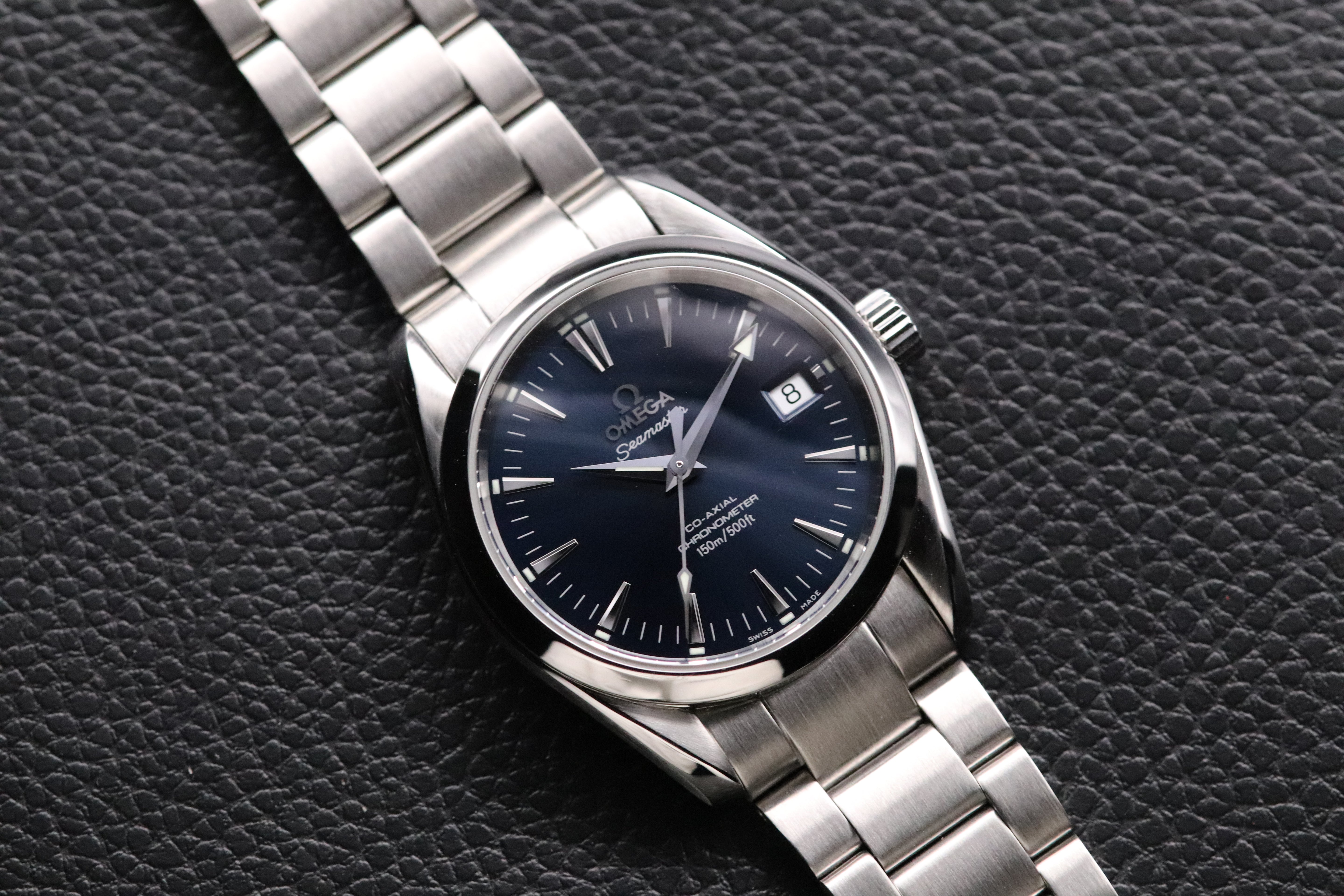 Omega Seamaster Aqua Terra 2504.80 Blue Fullset 2004 Box+Paper