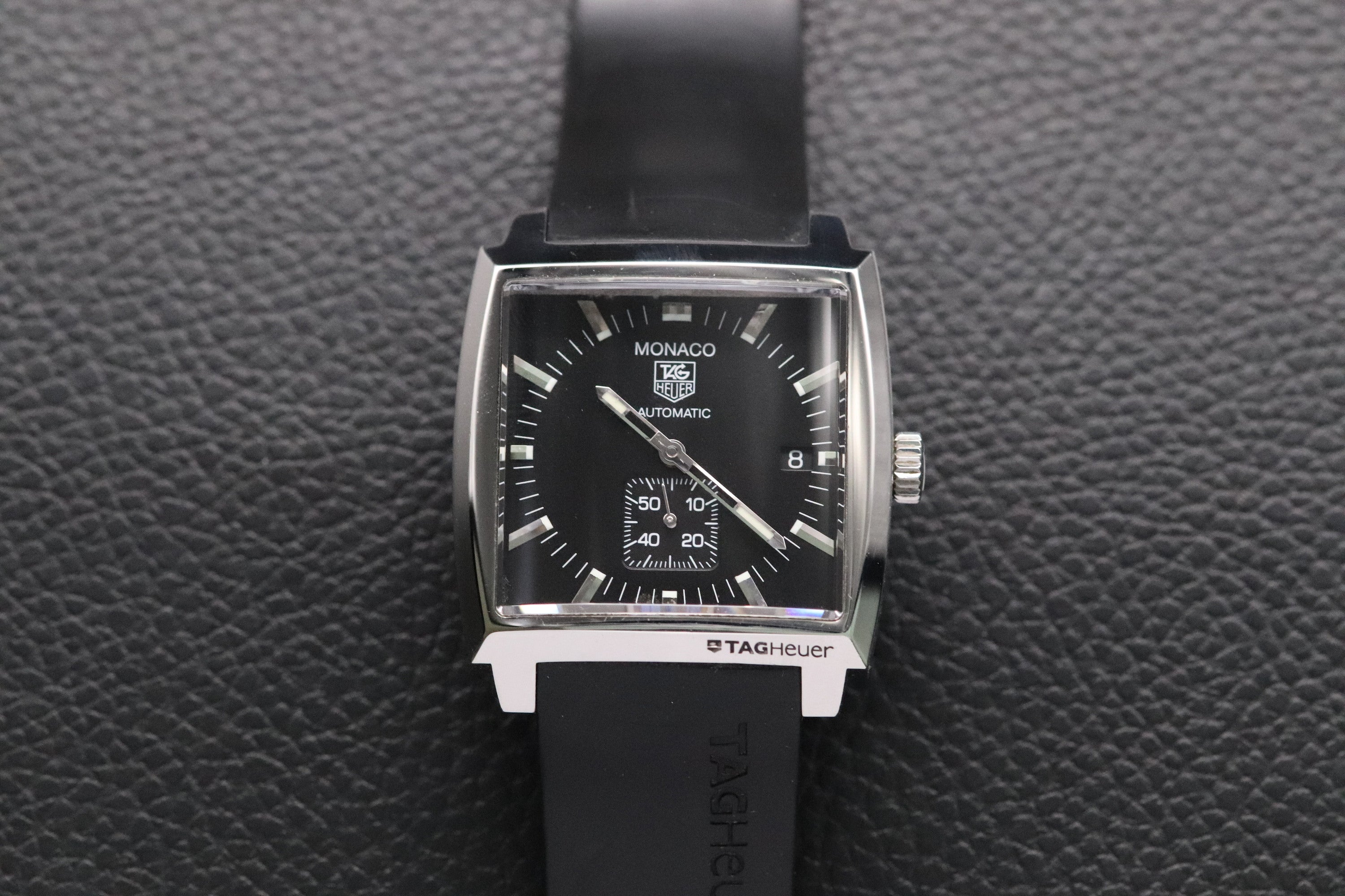 Tag Heuer Monaco WW2110 Black Dial 2012 Papers