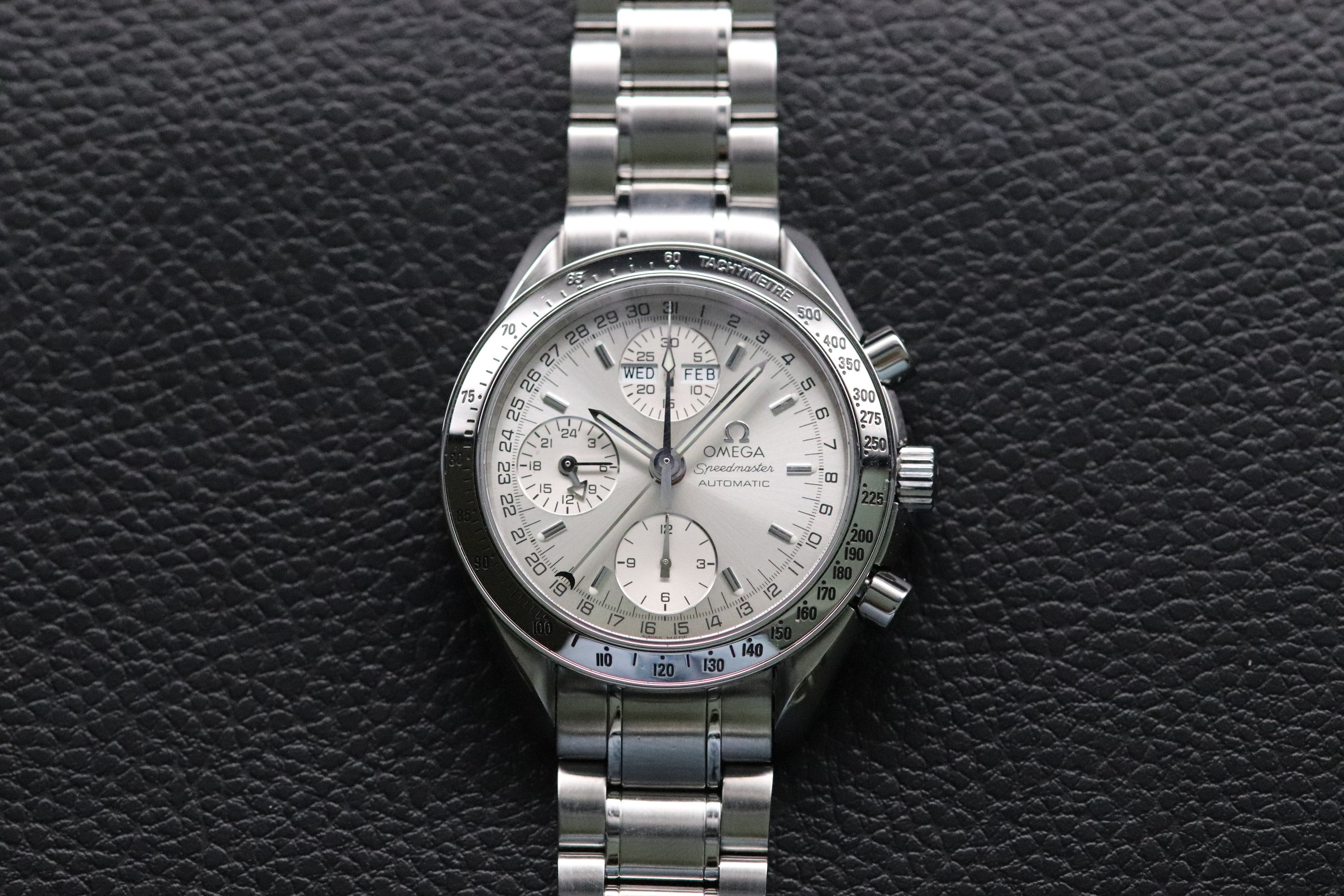 Omega Speedmaster Day Date 3523.30 Silver Dial