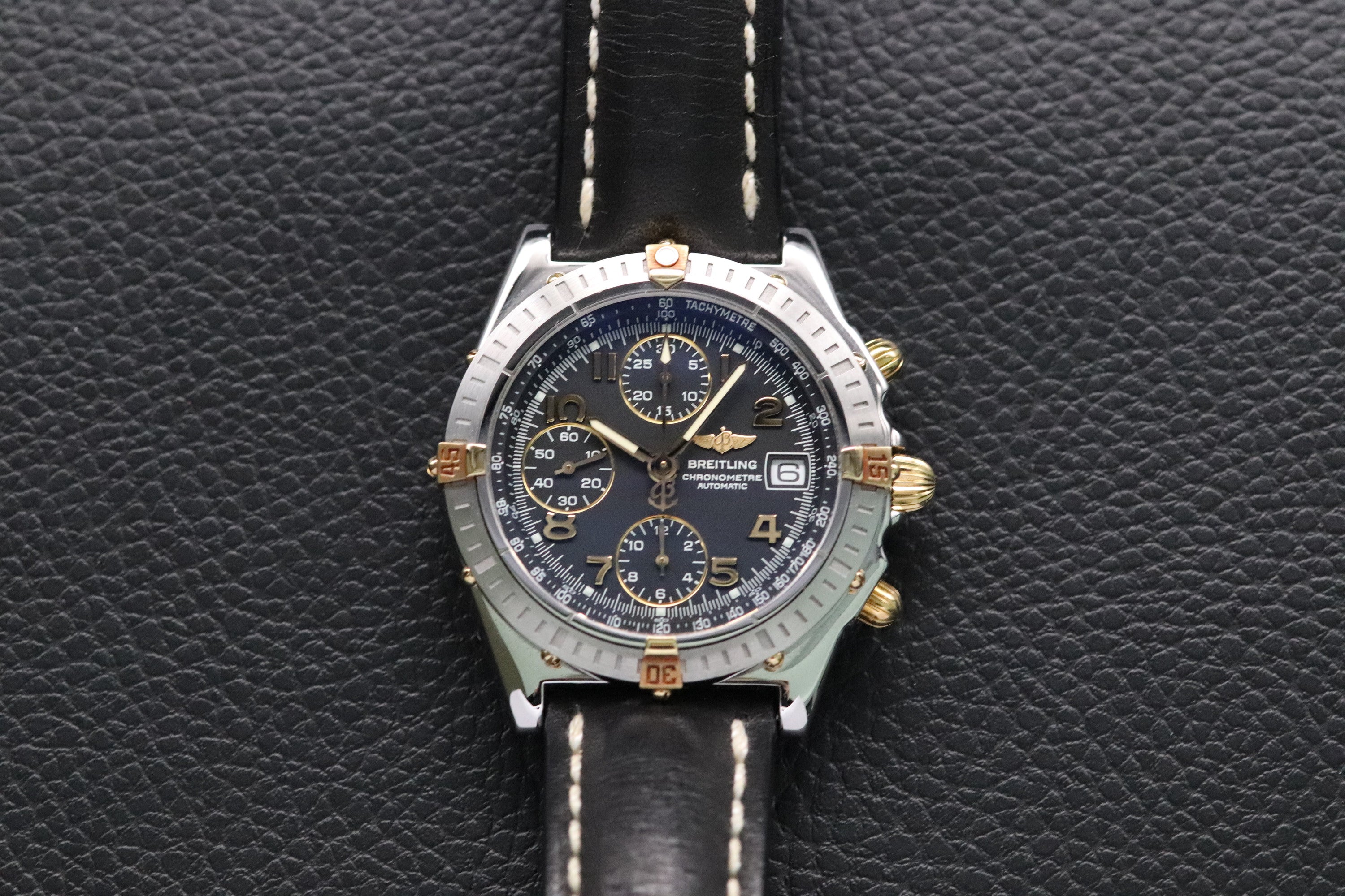 Breitling Chronomat B13352 Black Dial 2003 Papers