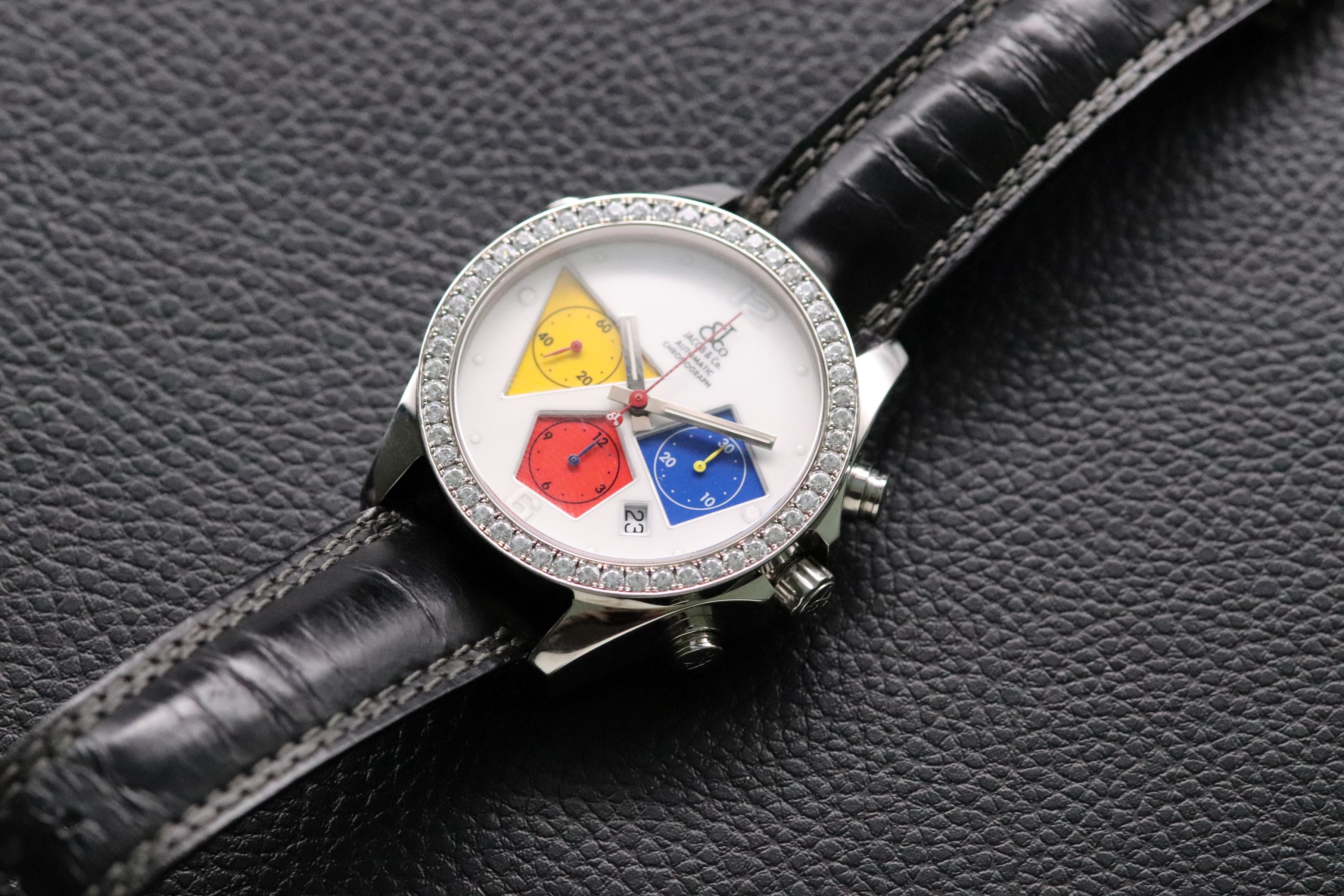 Jacob & CO Chronograph Diamonds Automatic 2008 Glass Bottom