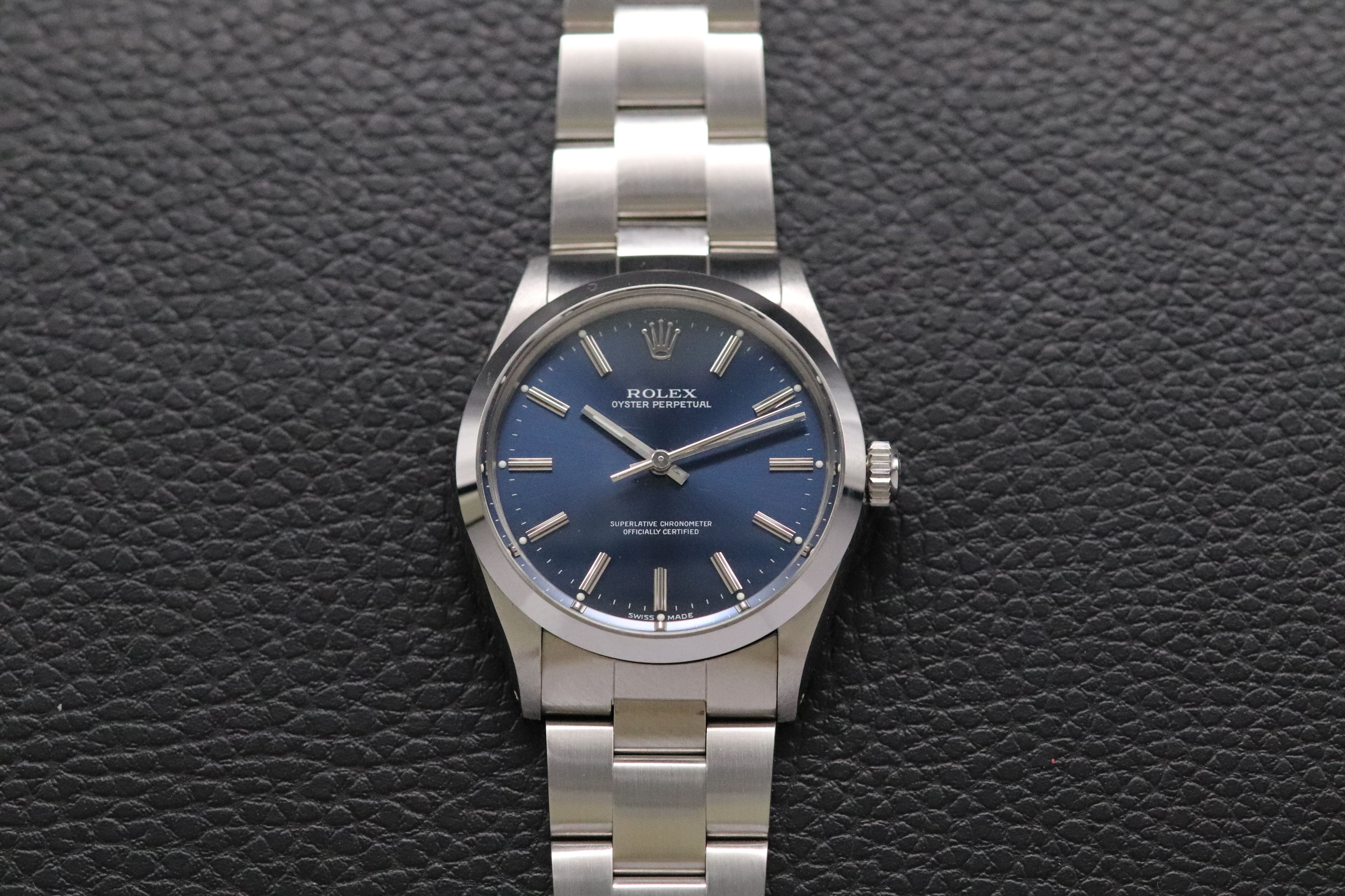 Rolex Oyster Perpetual 1002 Blue Dial 1976 Automatic