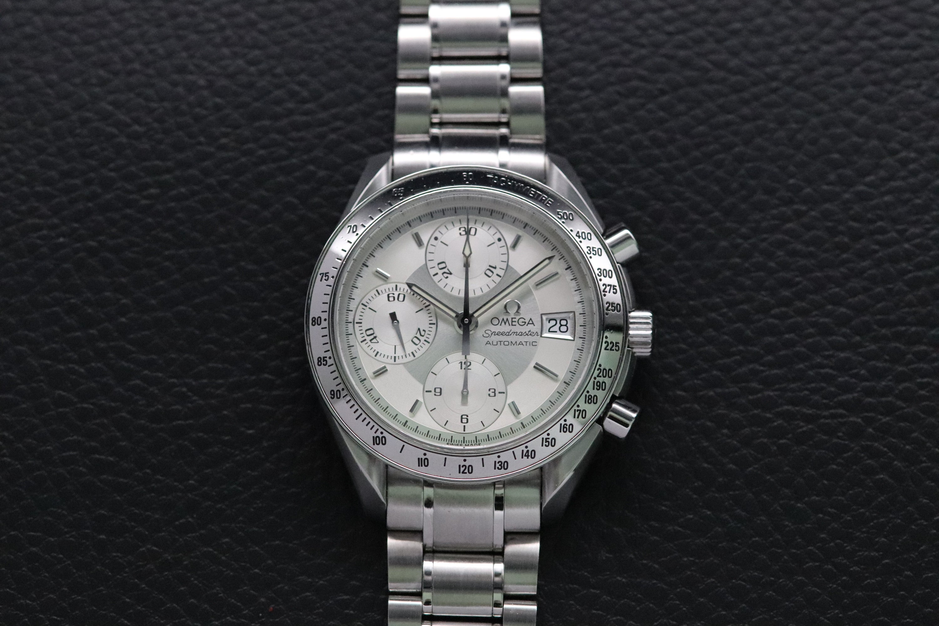 Omega Speedmaster Date 3513.30 Silver Dial 1998