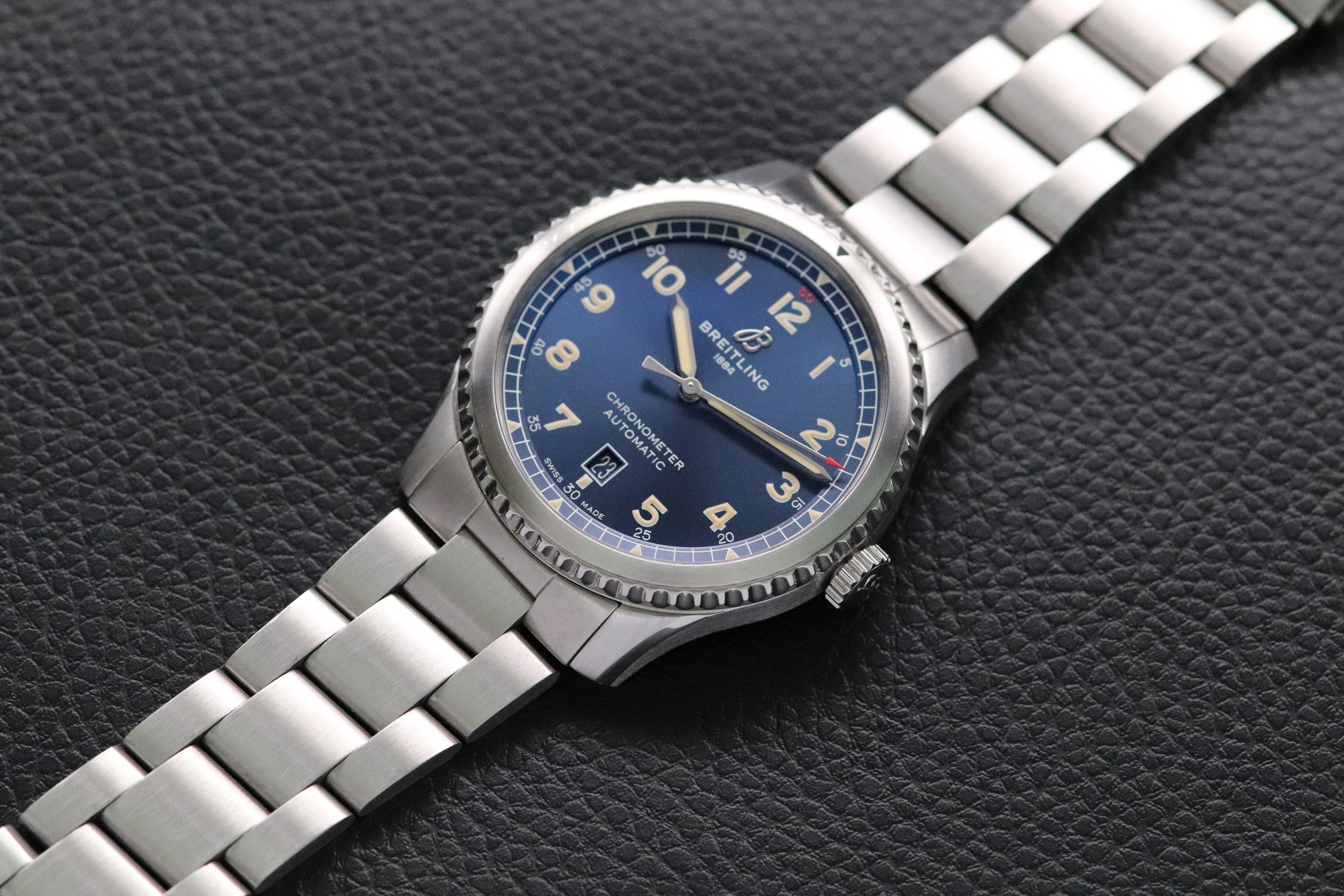 Breitling Aviator 8 Blue A17315 Papers 2018