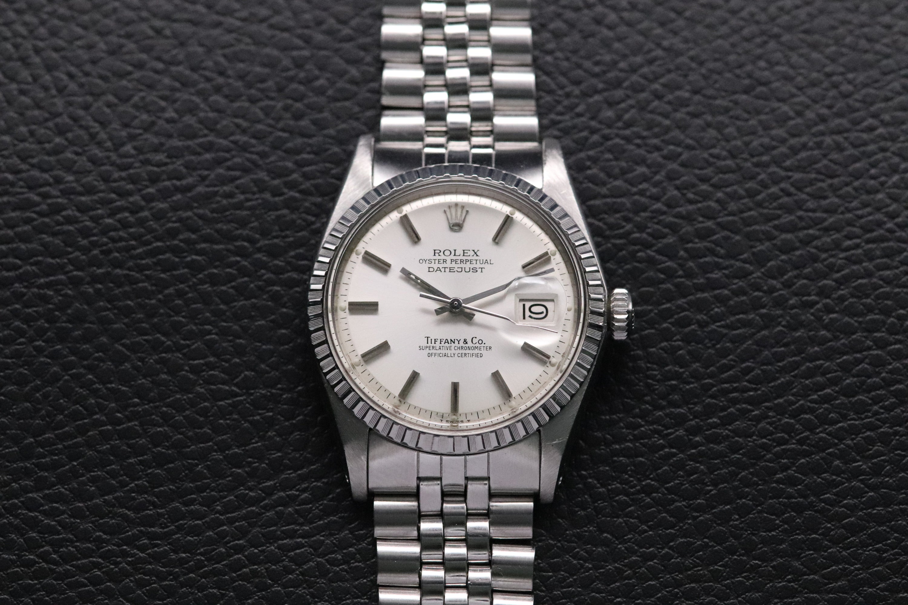 Rolex Datejust 36 Tiffany & Co. Signed Dial 1603 Jubilee 1973