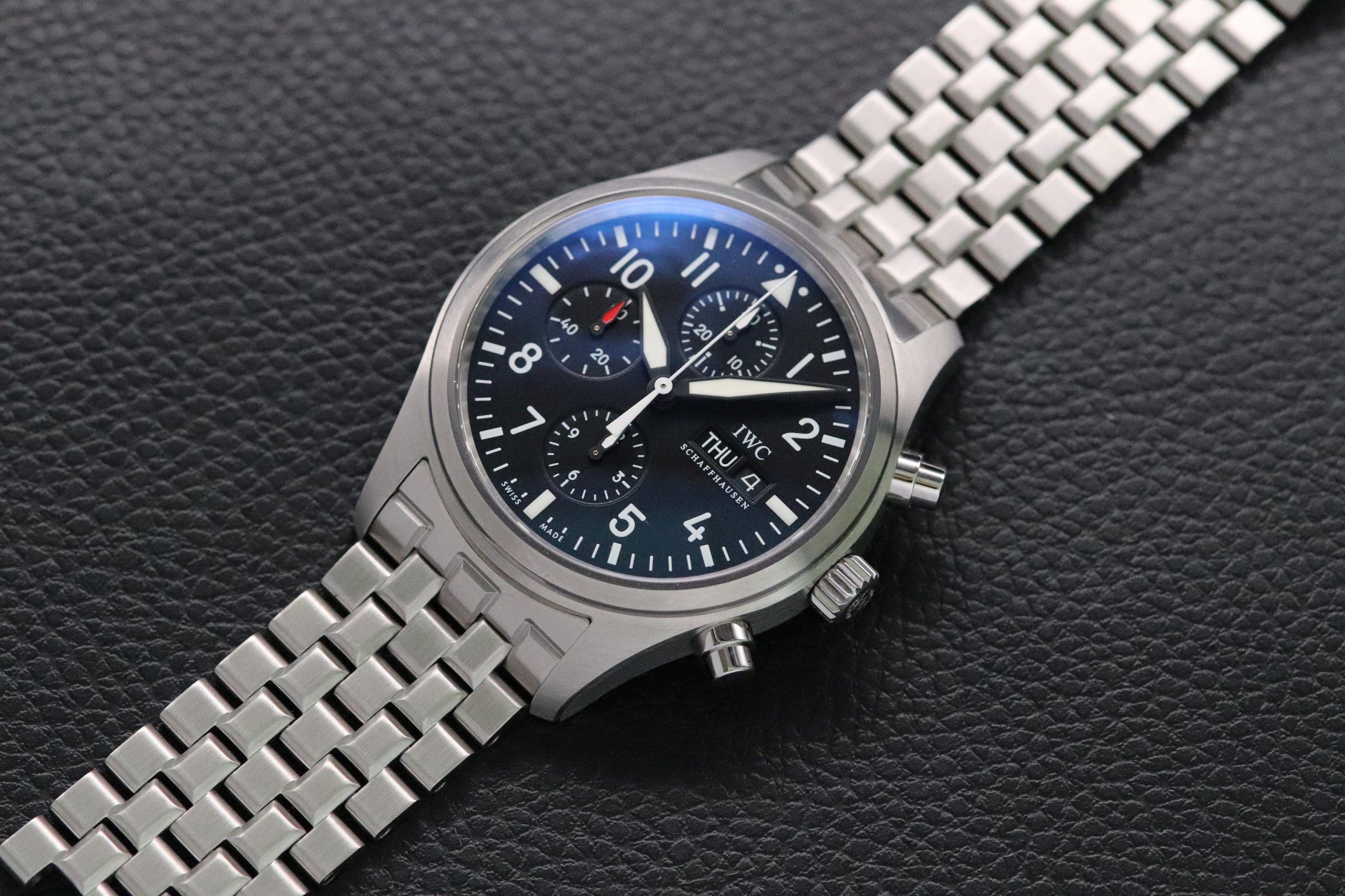 IWC Pilot's Watch Chronograph IW371704 Black Dial 2009