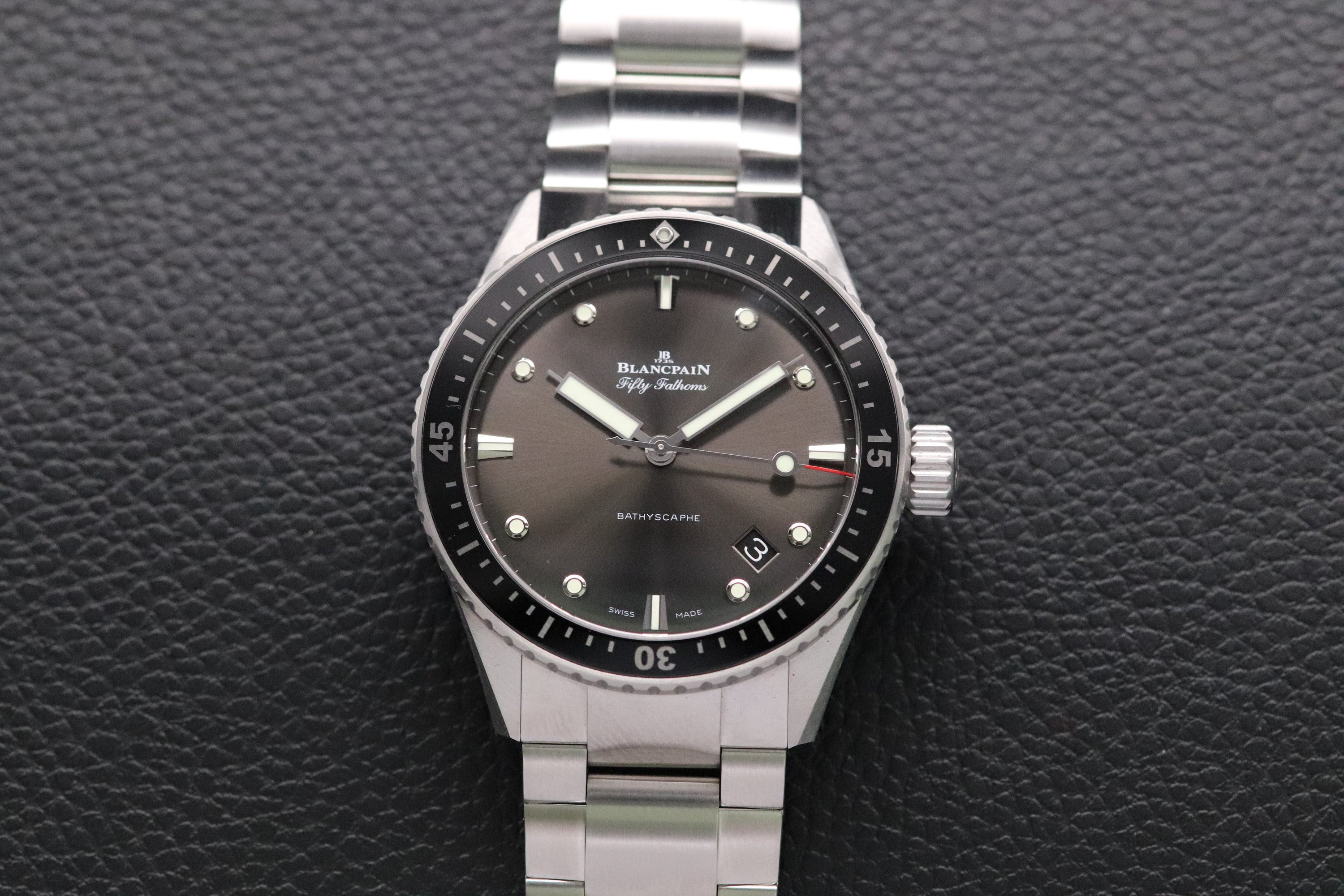 Blancpain Fifty Fathoms Bathyscape 5000-1110-71S Fullset 2023 Caja+Papeles