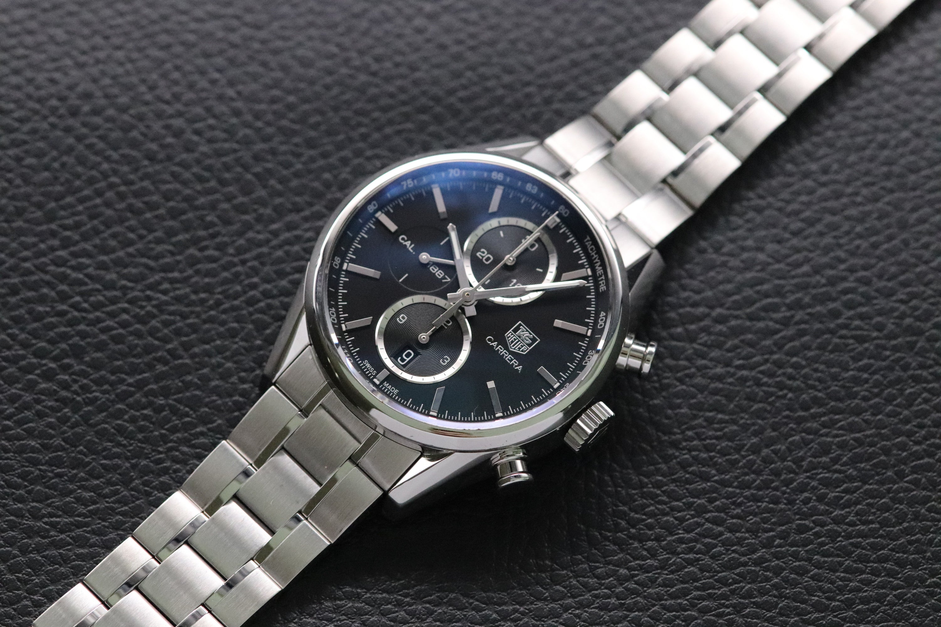 Tag Heuer Carrera Caliber 1887 CAR2110-3 Black Dial 2015