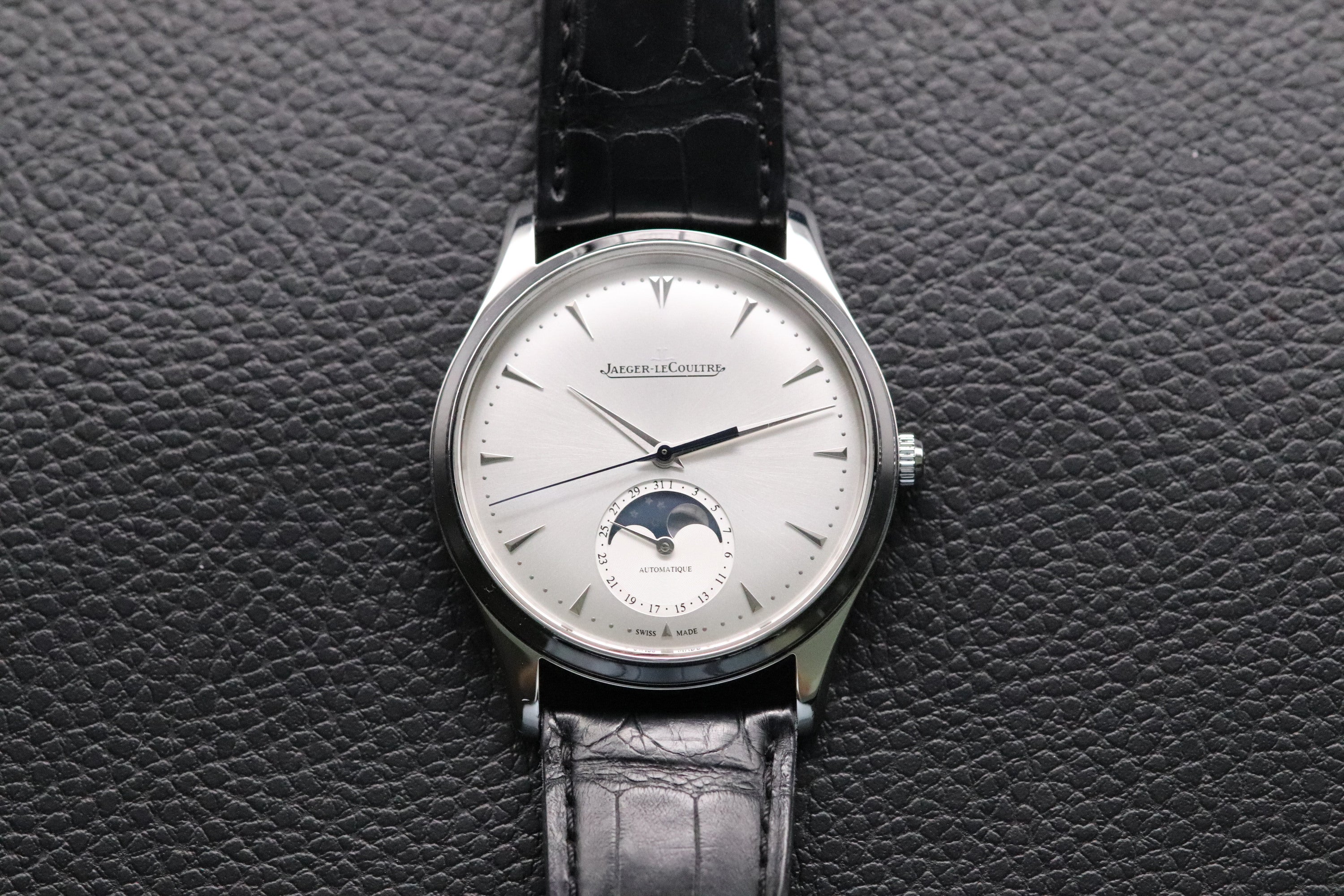 Jaeger-LeCoultre Master Ultra Thin Moon 176.8.64.S Papers 2014