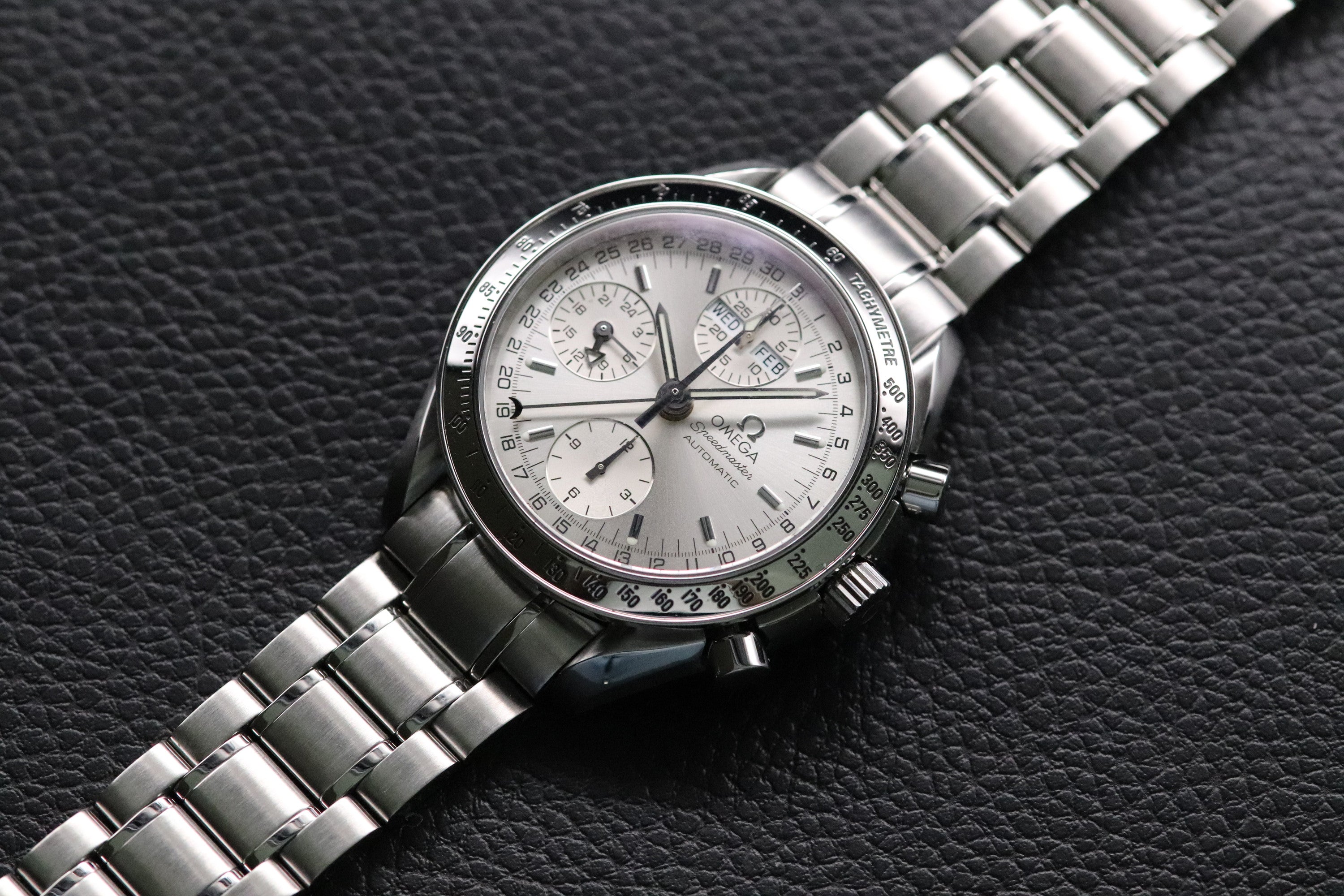 Omega Speedmaster Day Date 3523.30 Silver Dial