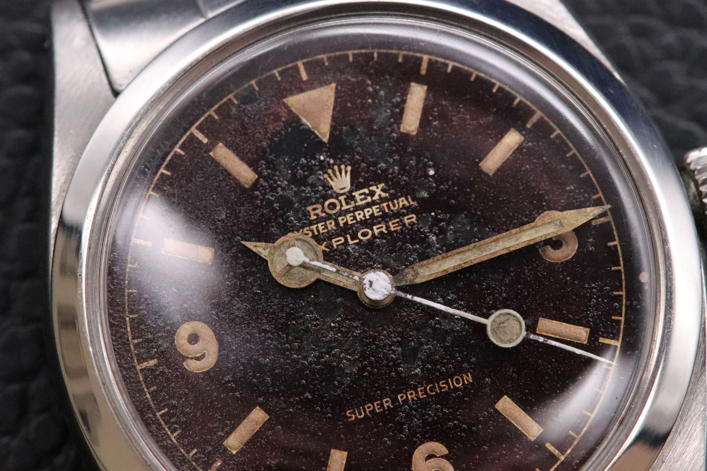 Rolex Explorer 5504 Tropical Chocolate Chapter Ring