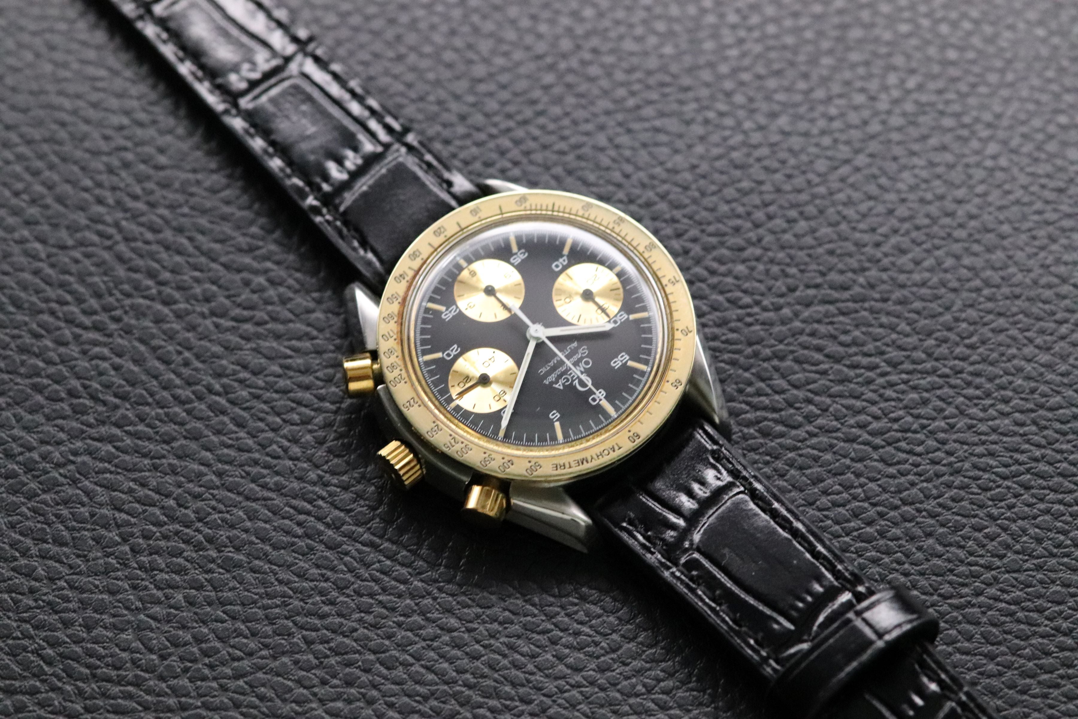 Omega Speedmaster Reduced 175.0033 Gold 1992 Papers