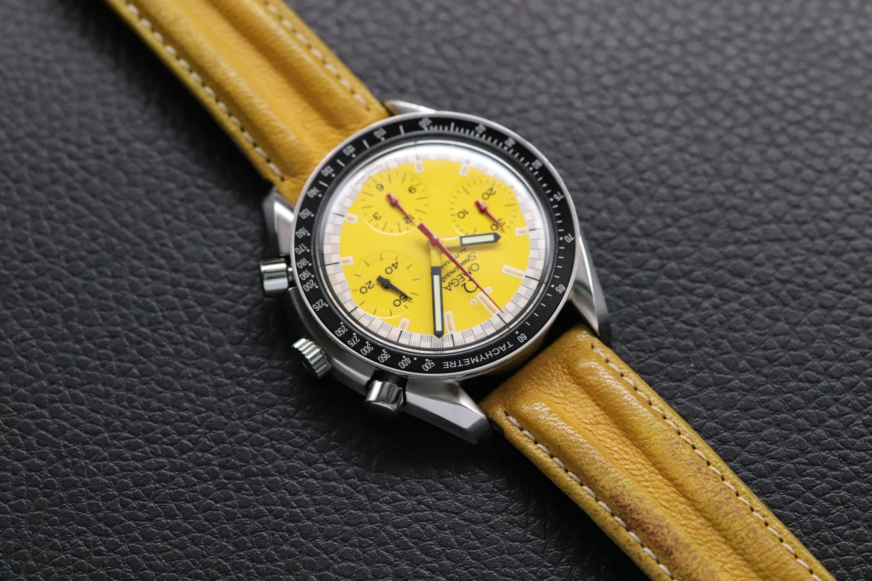 Omega Speedmaster Reduced 3810.12 Schumacher Yellow Dial