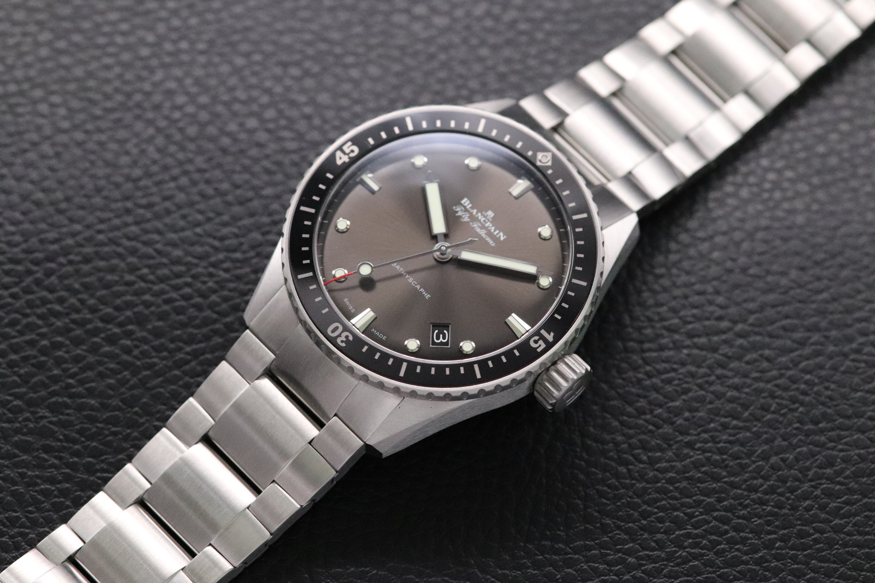 Blancpain Fifty Fathoms Bathyscape 5000-1110-71S Fullset 2023 Caja+Papeles