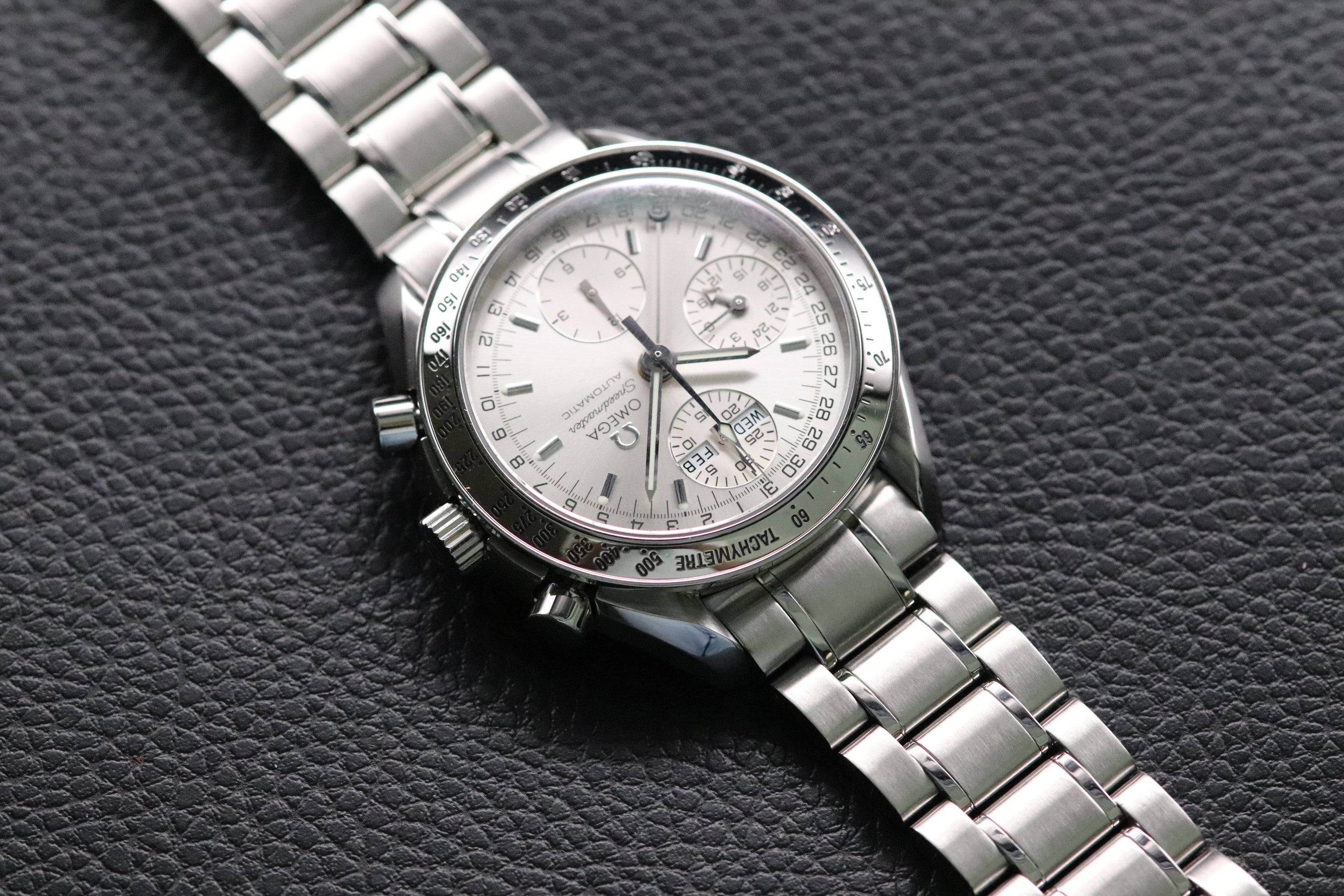 Omega Speedmaster Day Date 3523.30 Silver Dial