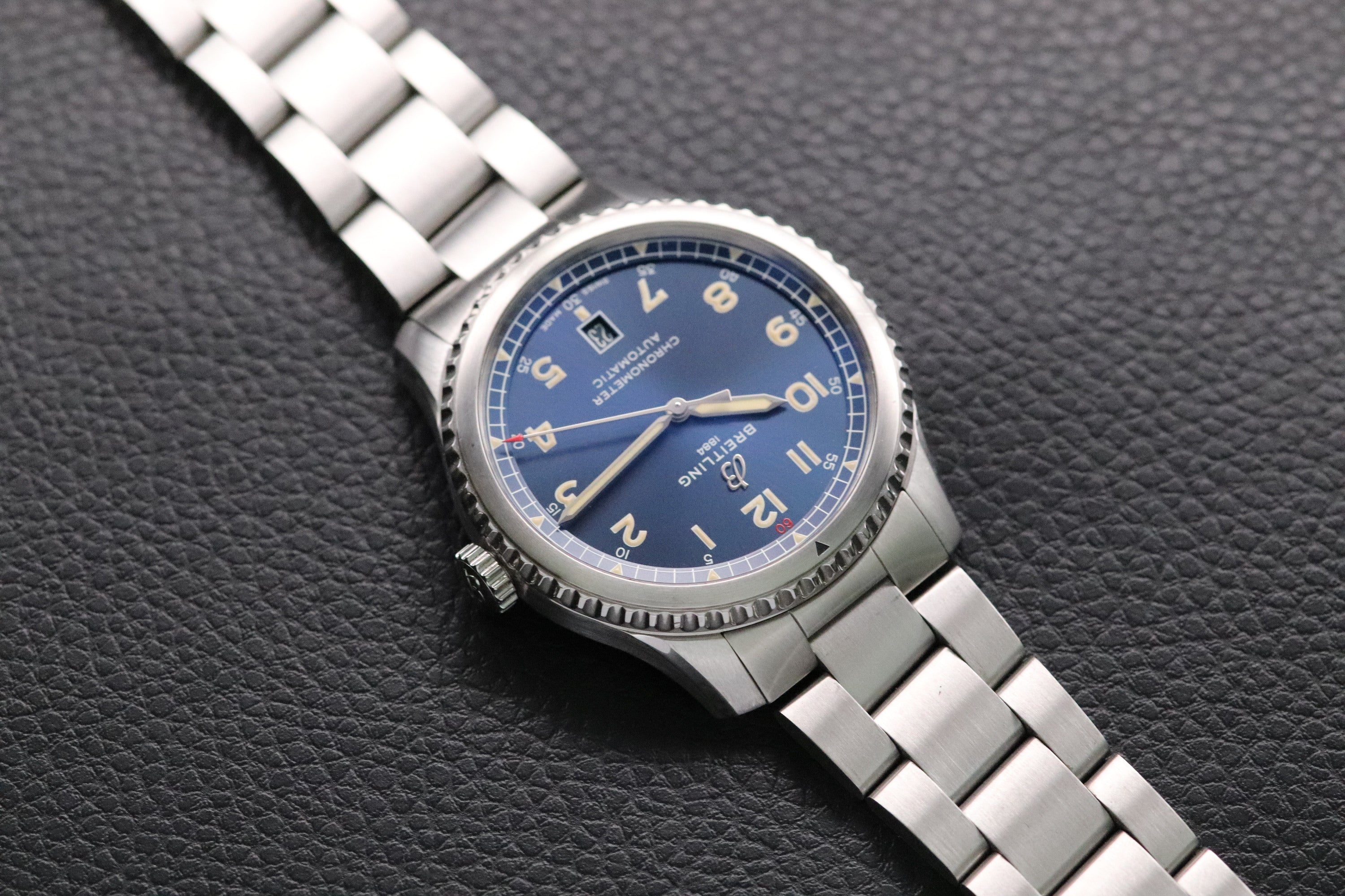 Breitling Aviator 8 Blue A17315 Papers 2018