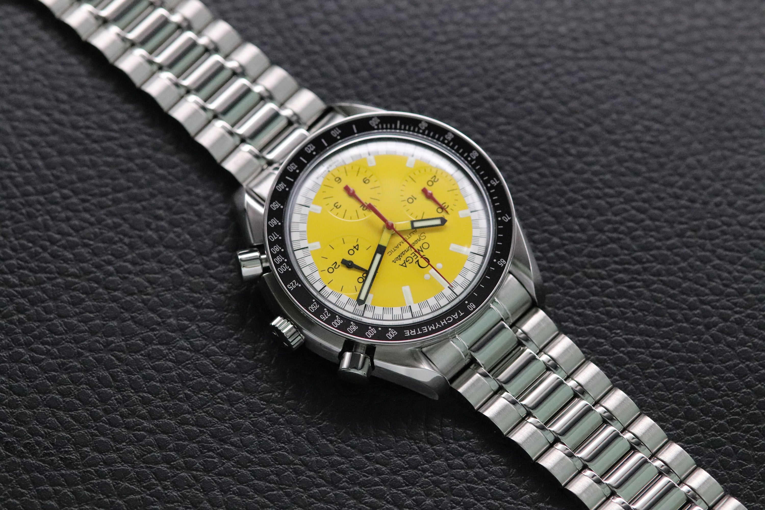 Omega Speedmaster Reduced 3510.12 Schumacher Yellow Dial 1998