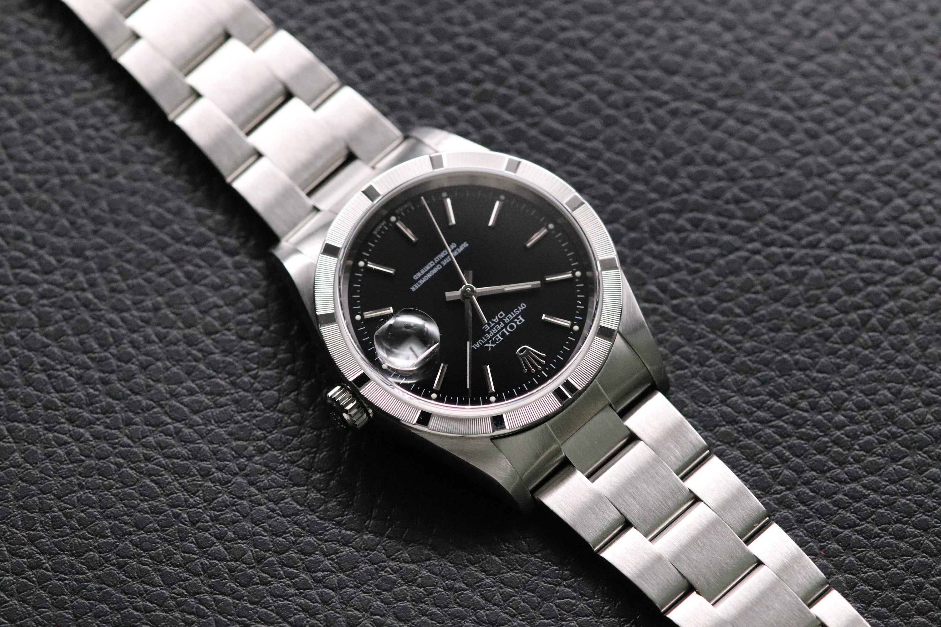 Rolex Date 15210 Black Dial 2002