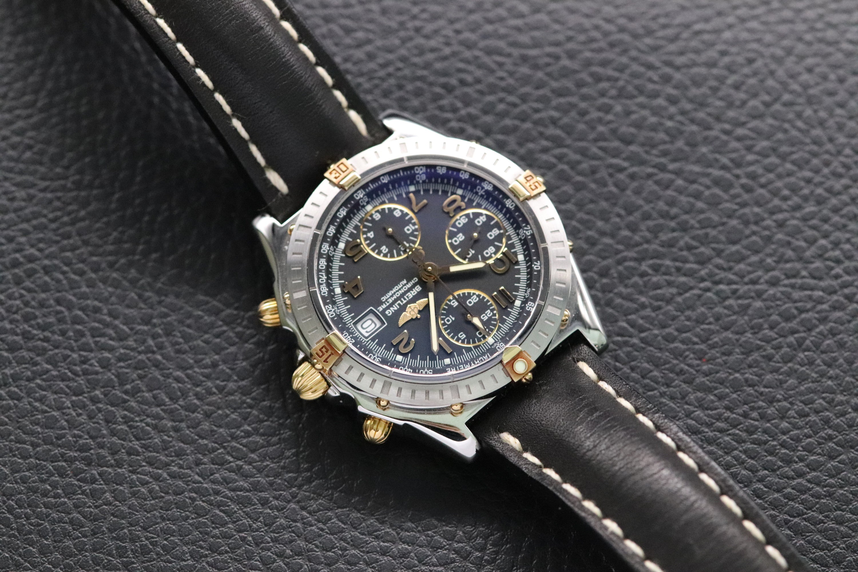 Breitling Chronomat B13352 Black Dial 2003 Papers