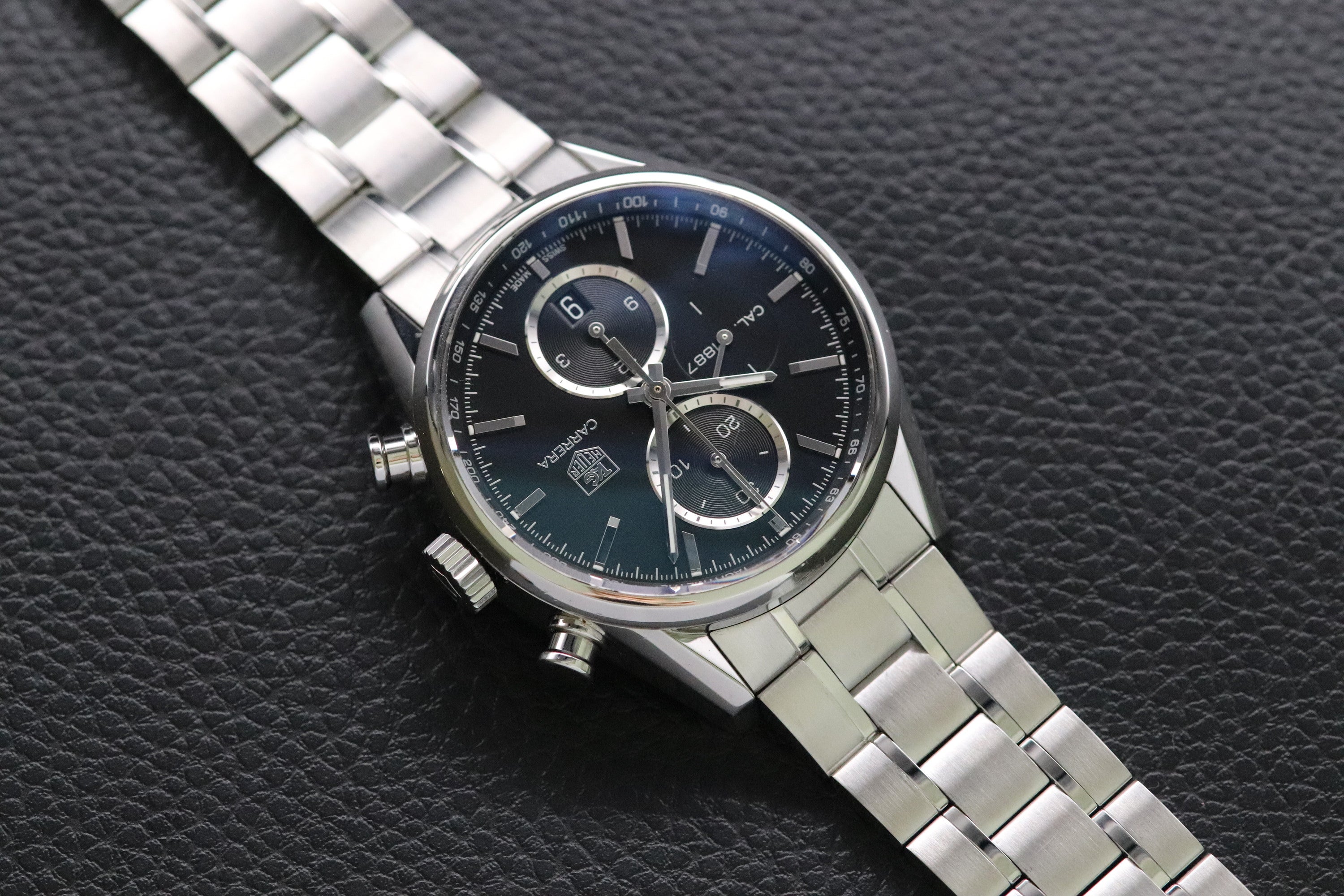 Tag Heuer Carrera Caliber 1887 CAR2110-3 Black Dial 2015