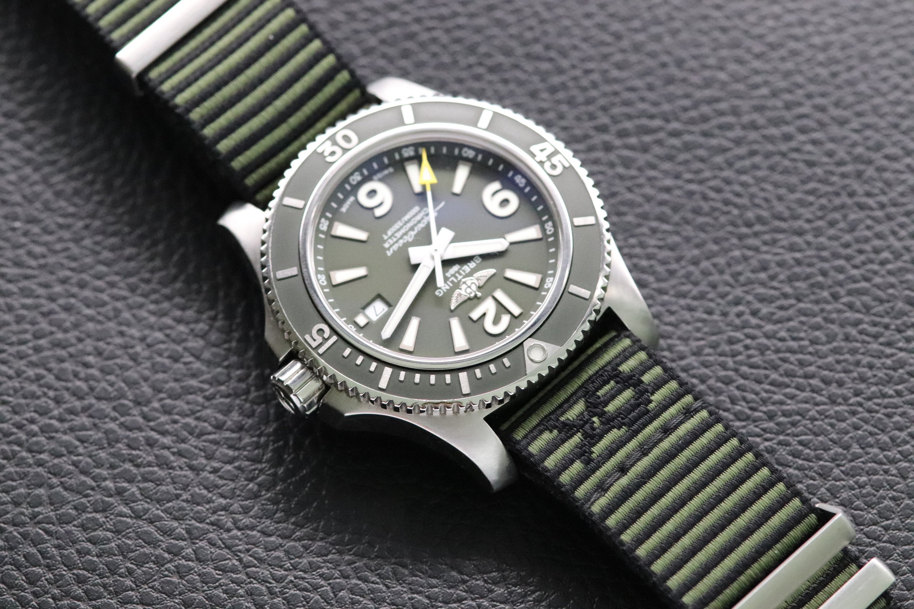 Breitling Superocean 44 Green A17367 NATO 2020 Papers