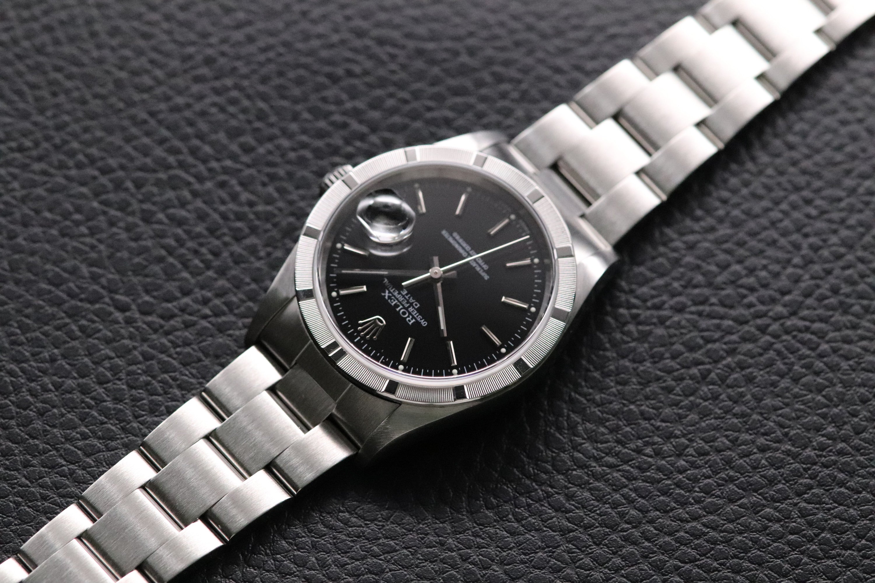 Rolex Date 15210 Black Dial 2002