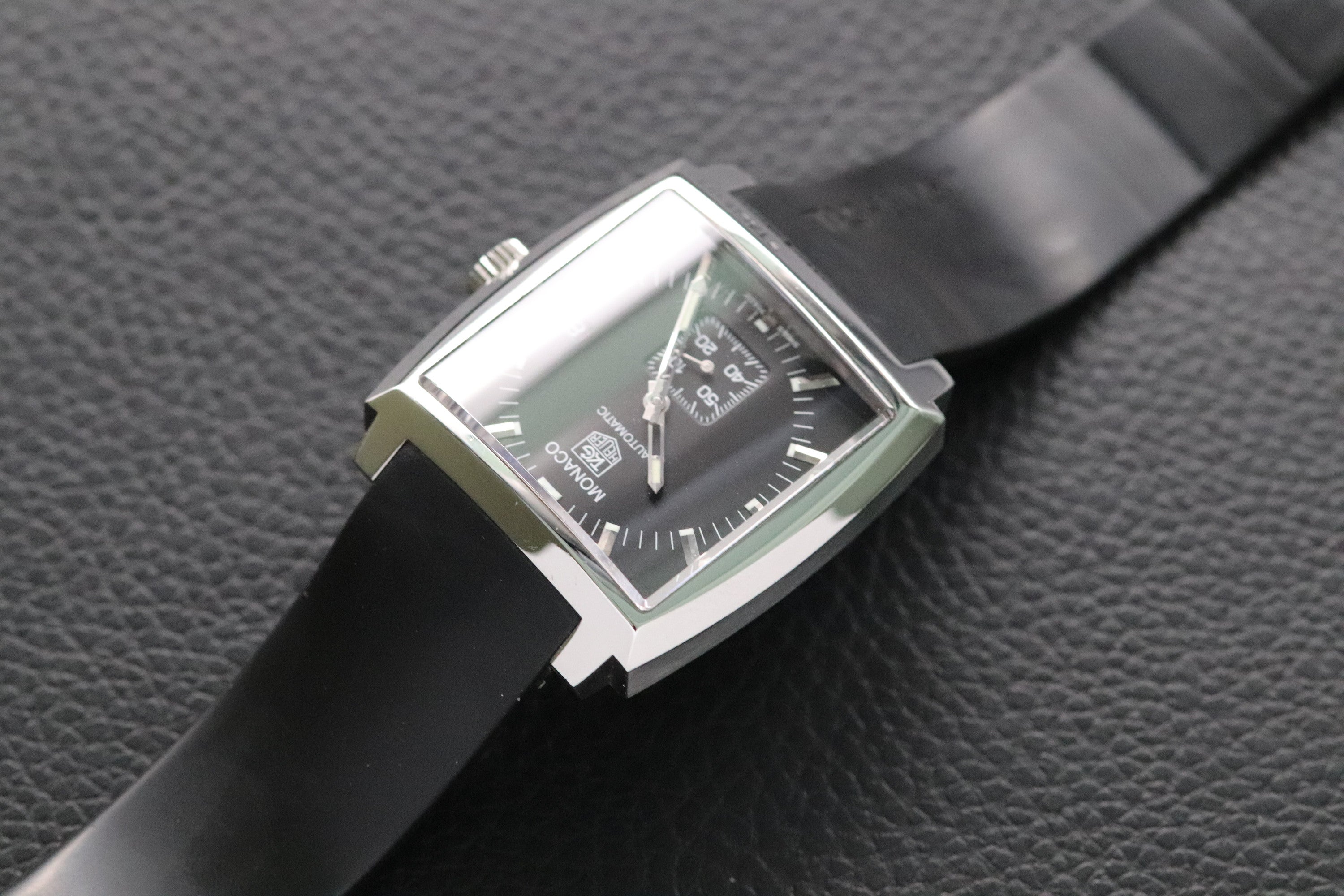 Tag Heuer Monaco WW2110 Black Dial 2012 Papers