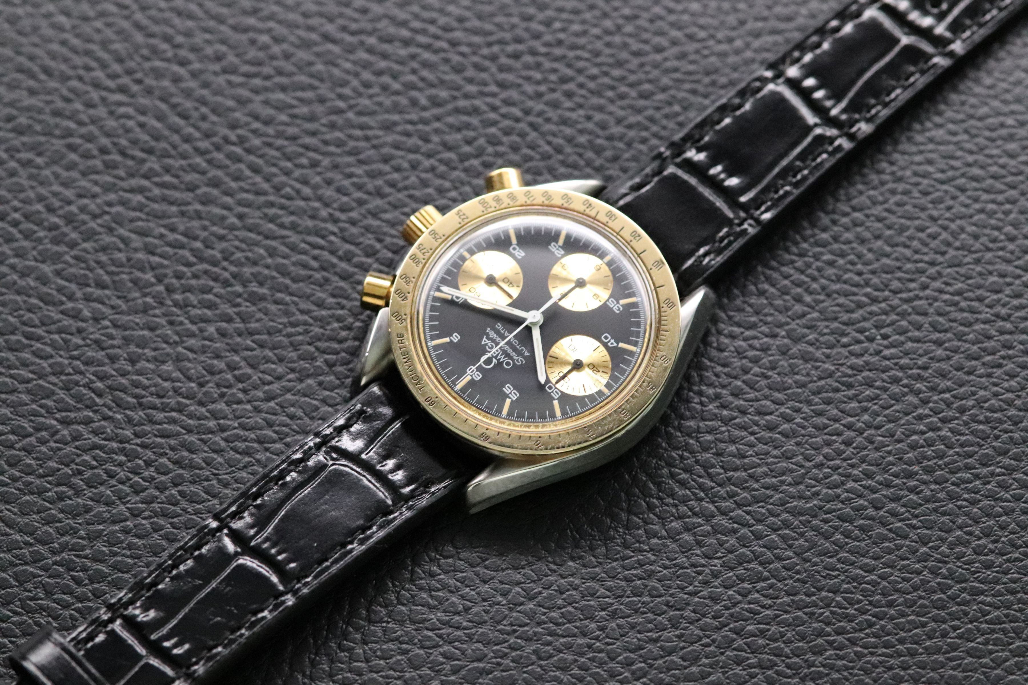 Omega Speedmaster Reduced 175.0033 Gold 1992 Papers