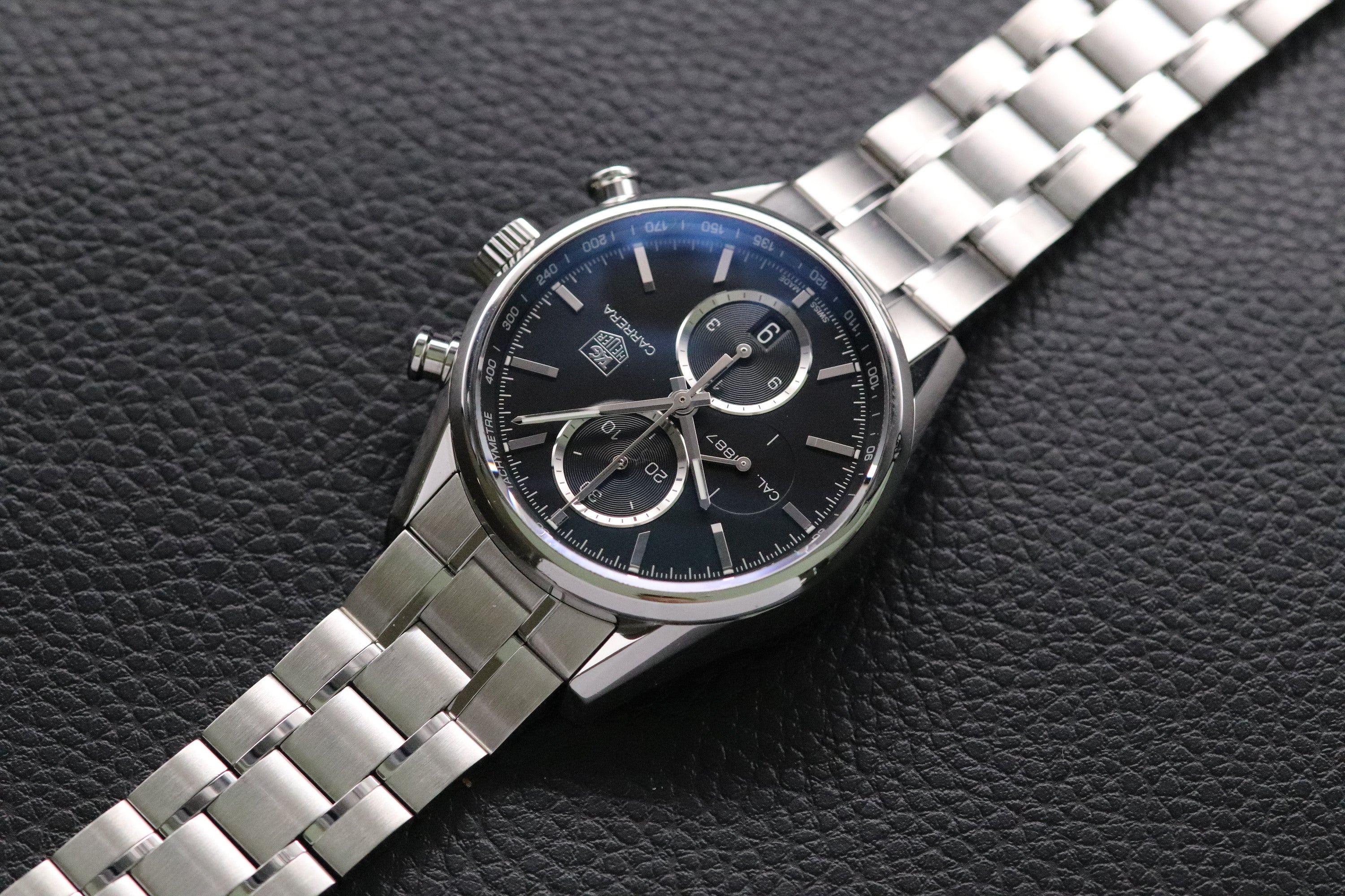 Tag Heuer Carrera Caliber 1887 CAR2110-3 Black Dial 2015