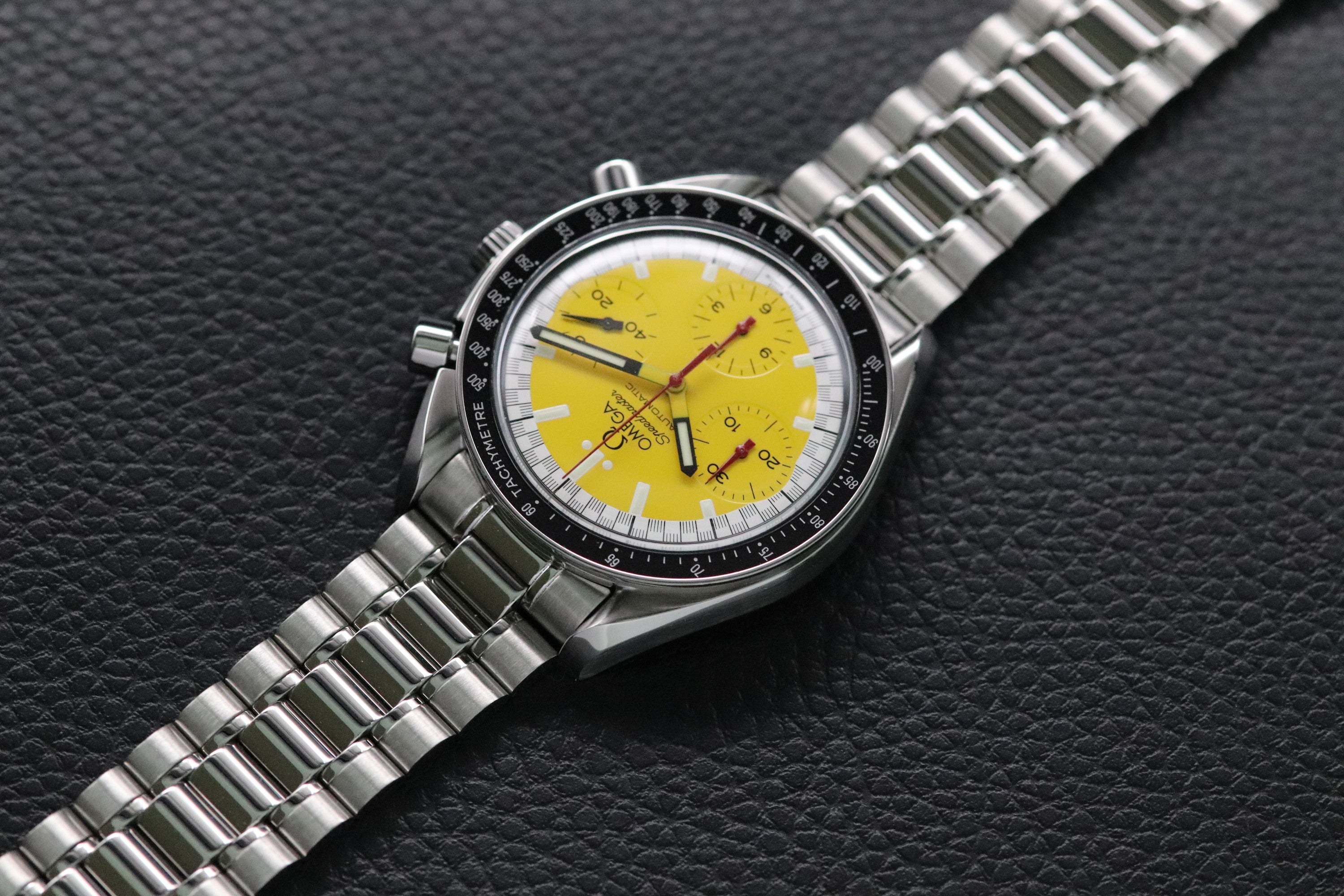 Omega Speedmaster Reduced 3510.12 Schumacher Yellow Dial 1998