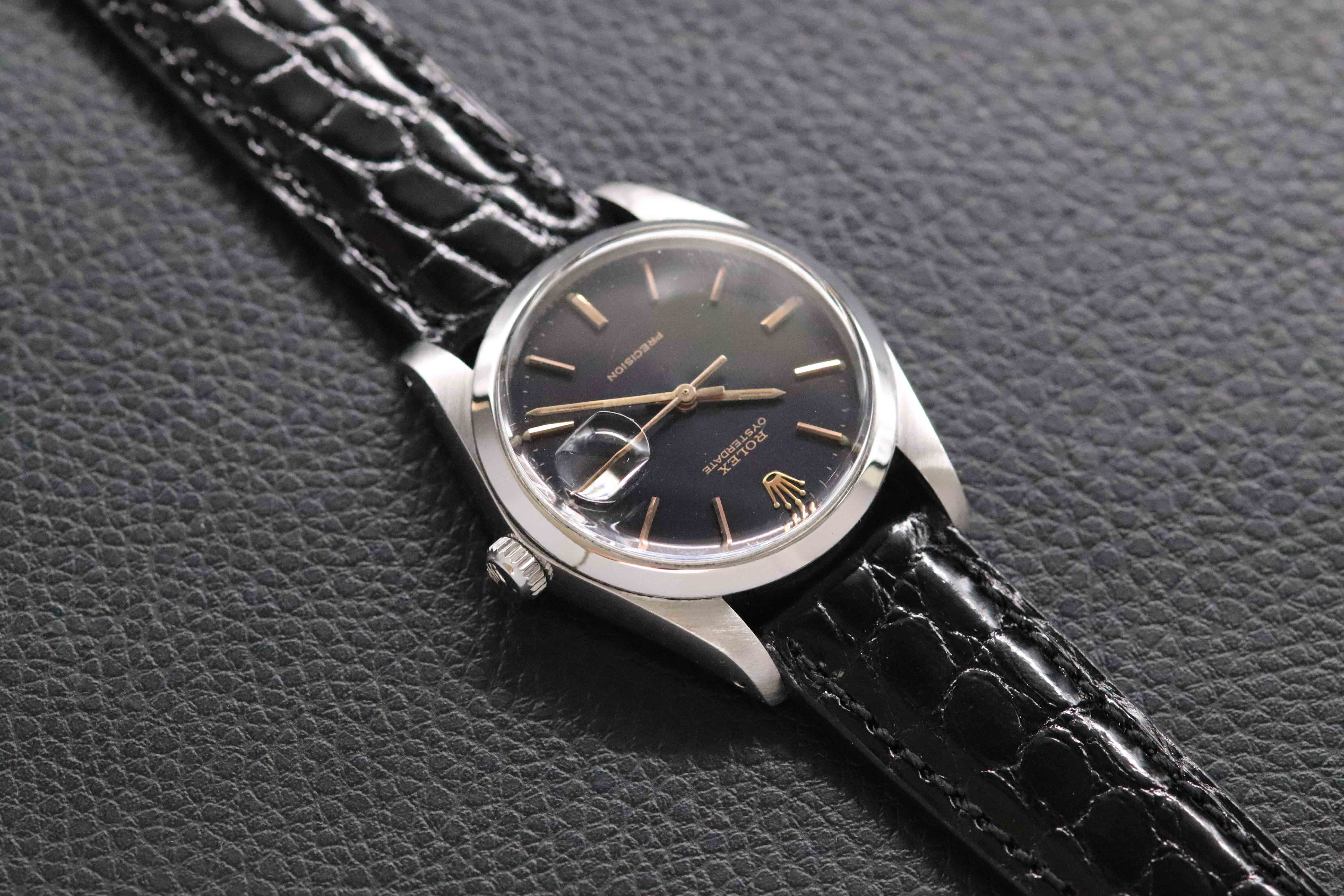 Rolex Oysterdate Precision 6694 Black Dial 1978