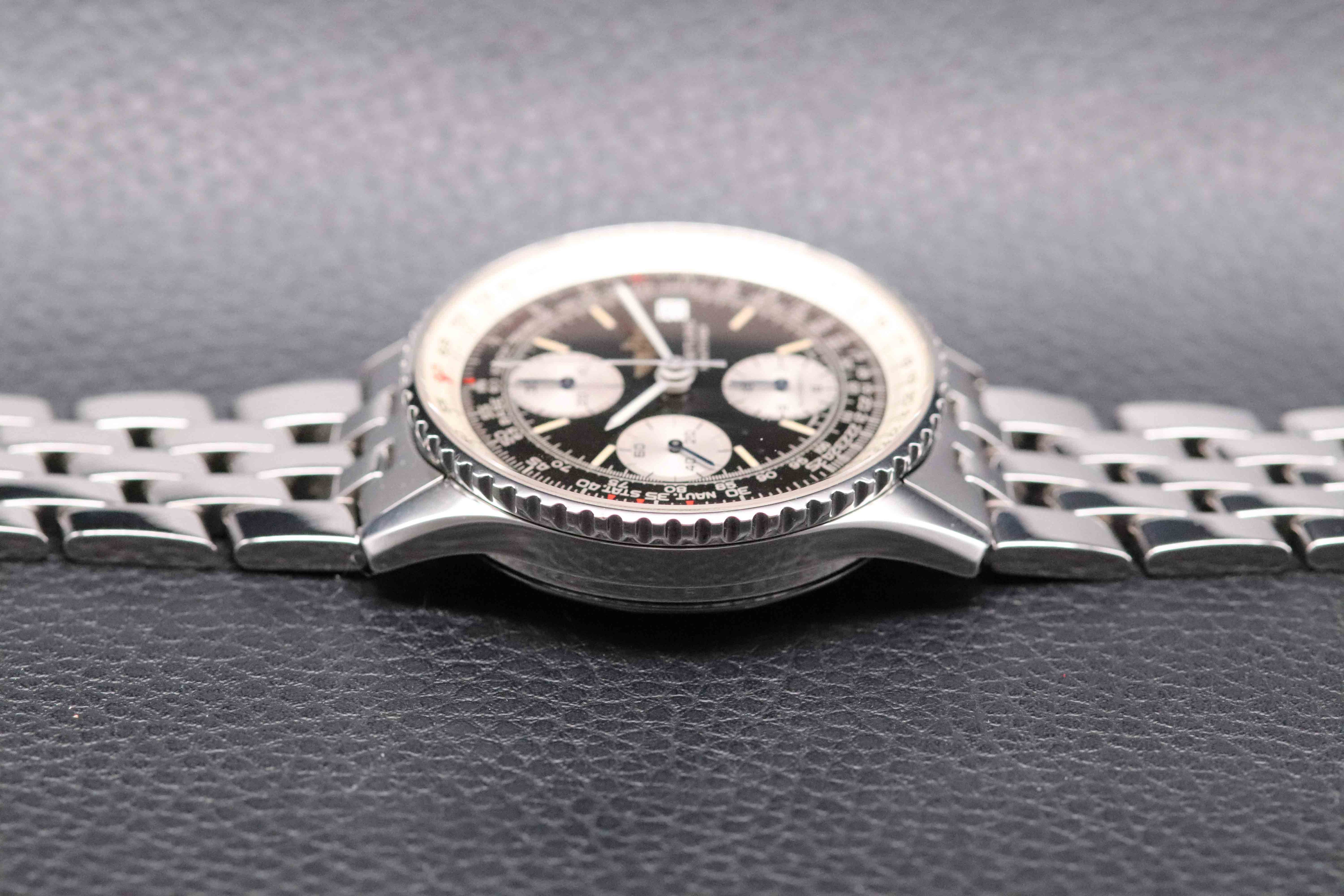 Breitling Old Navitimer A13022 Chronograph Black Dial 1999