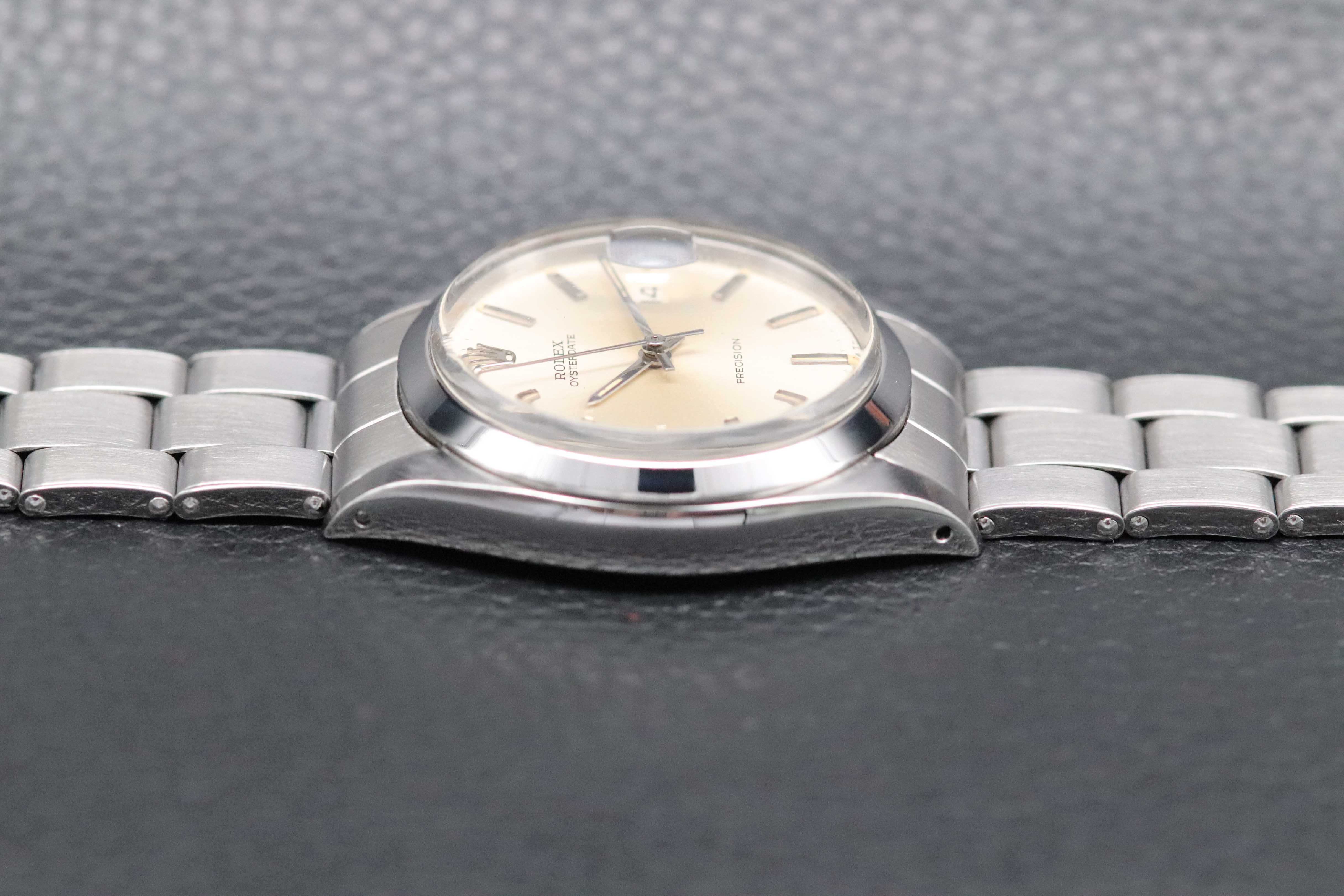 Rolex Oysterdate 6694 Silver Dial 1968