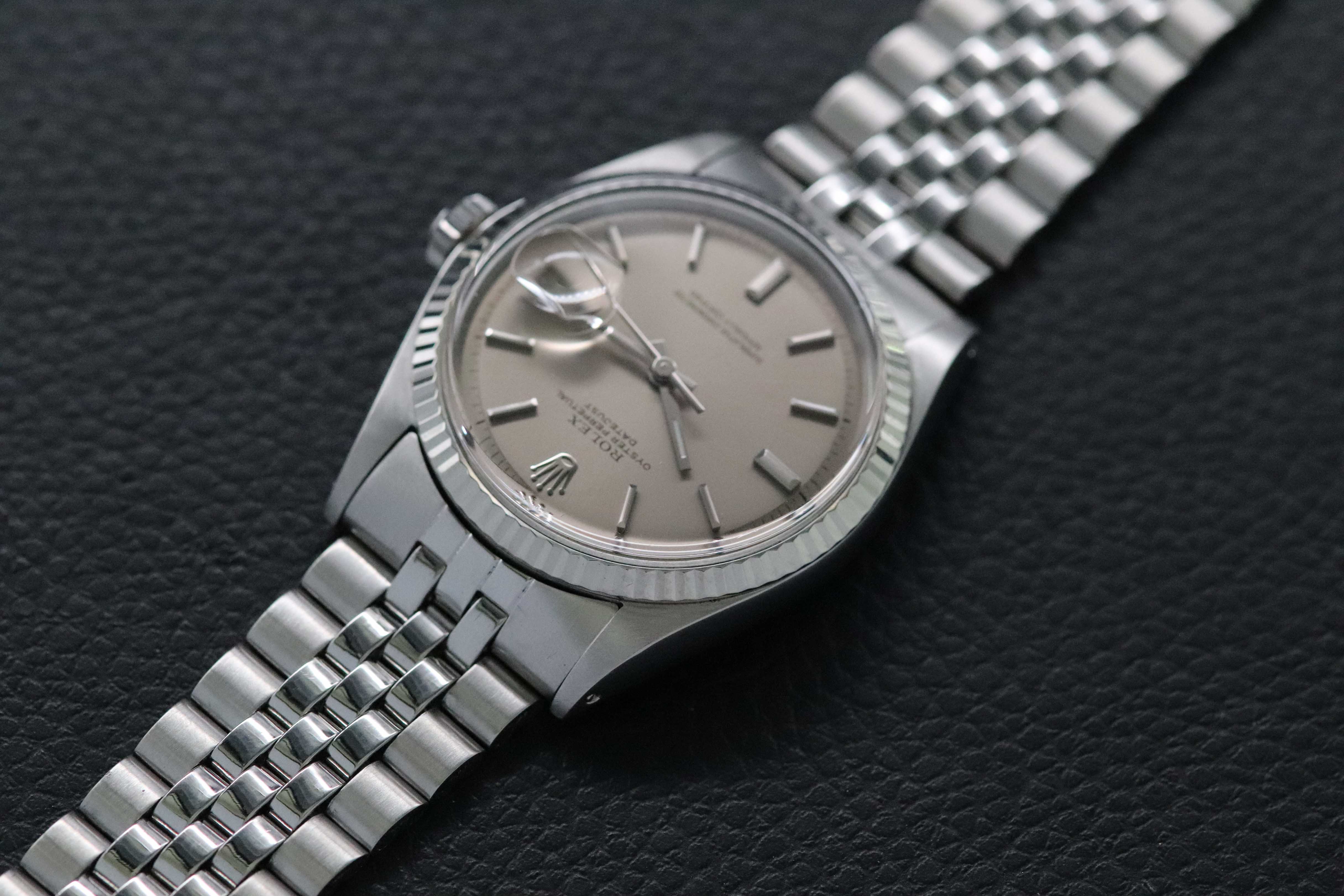 Rolex Datejust 1601 Gris Dial 1970 Caja