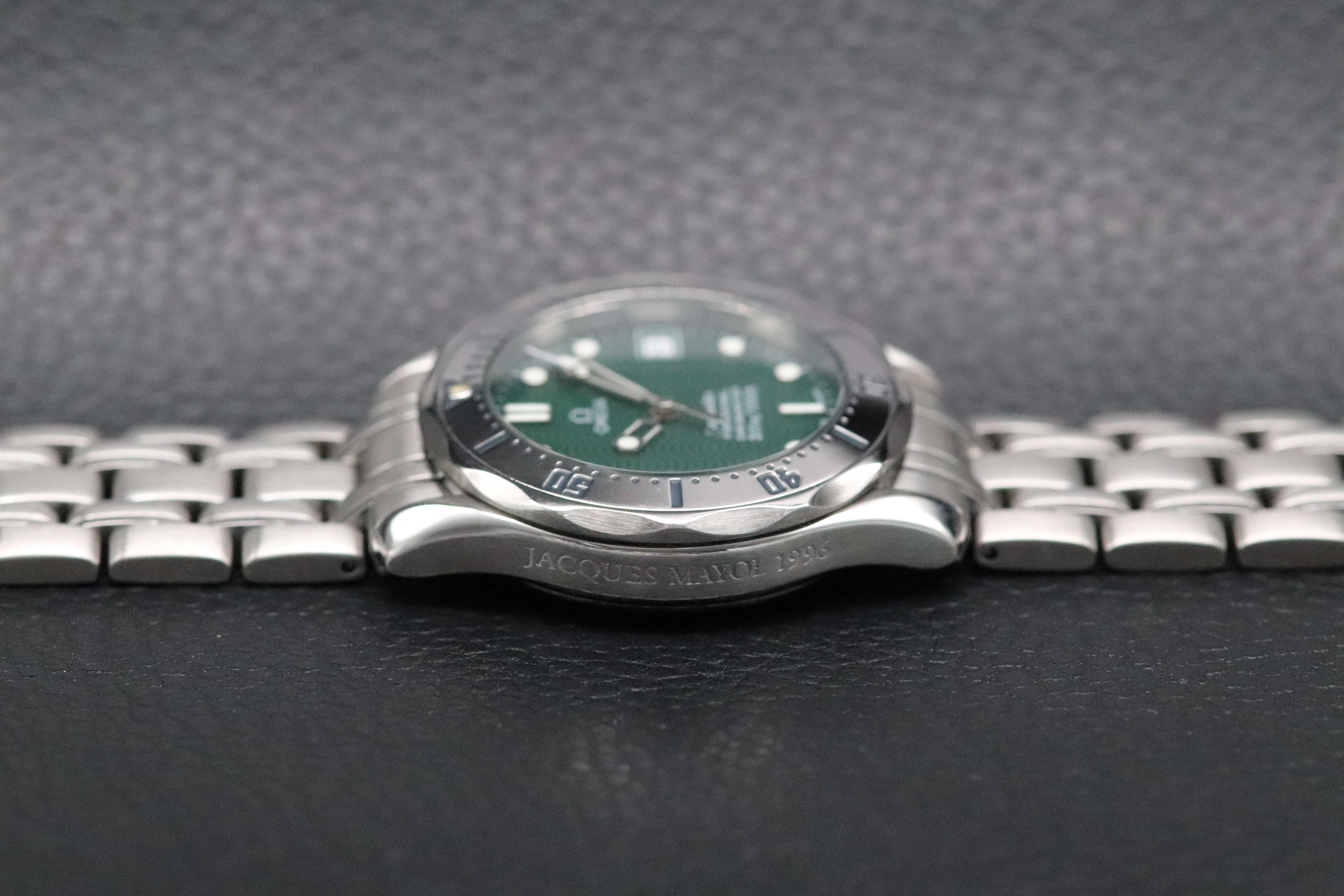 Omega Seamaster 300 2553.41 Jacques Mayol Green Fullset 1999 Box+Papers
