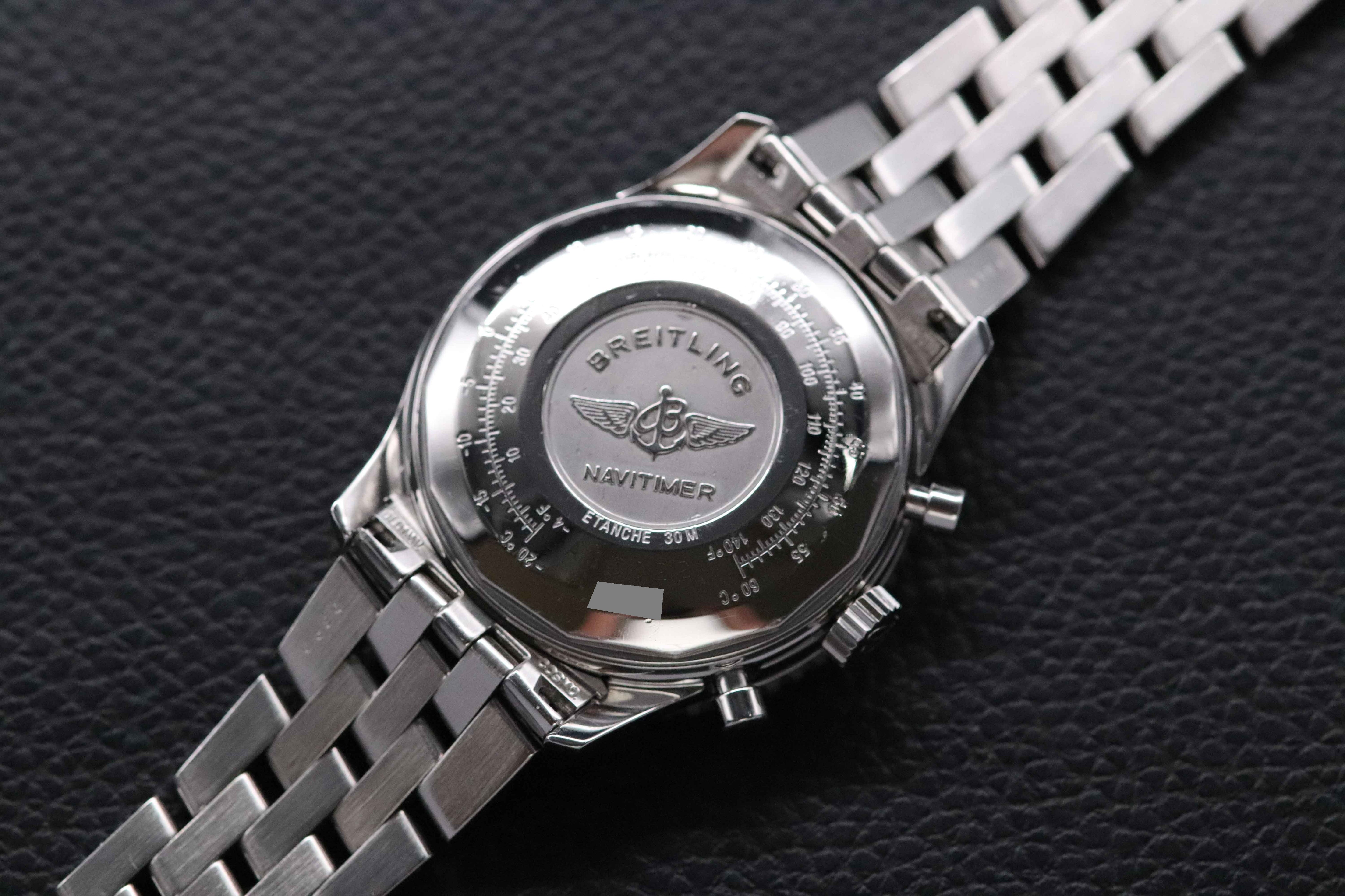 Breitling Old Navitimer A13022 Chronograph Black Dial 1999