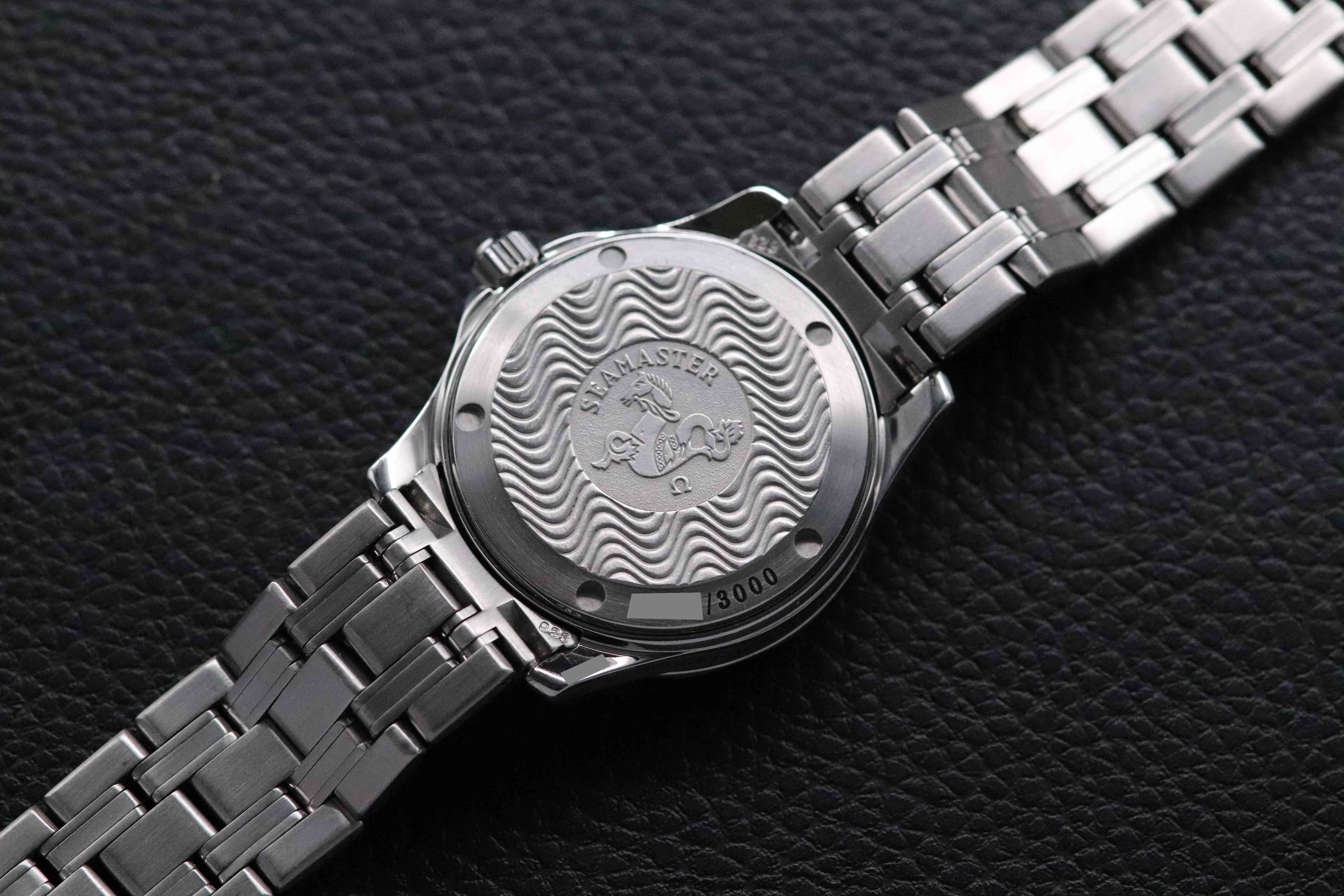 Omega Seamaster 300 2553.41 Jacques Mayol Green Fullset 1996 Box+Papers