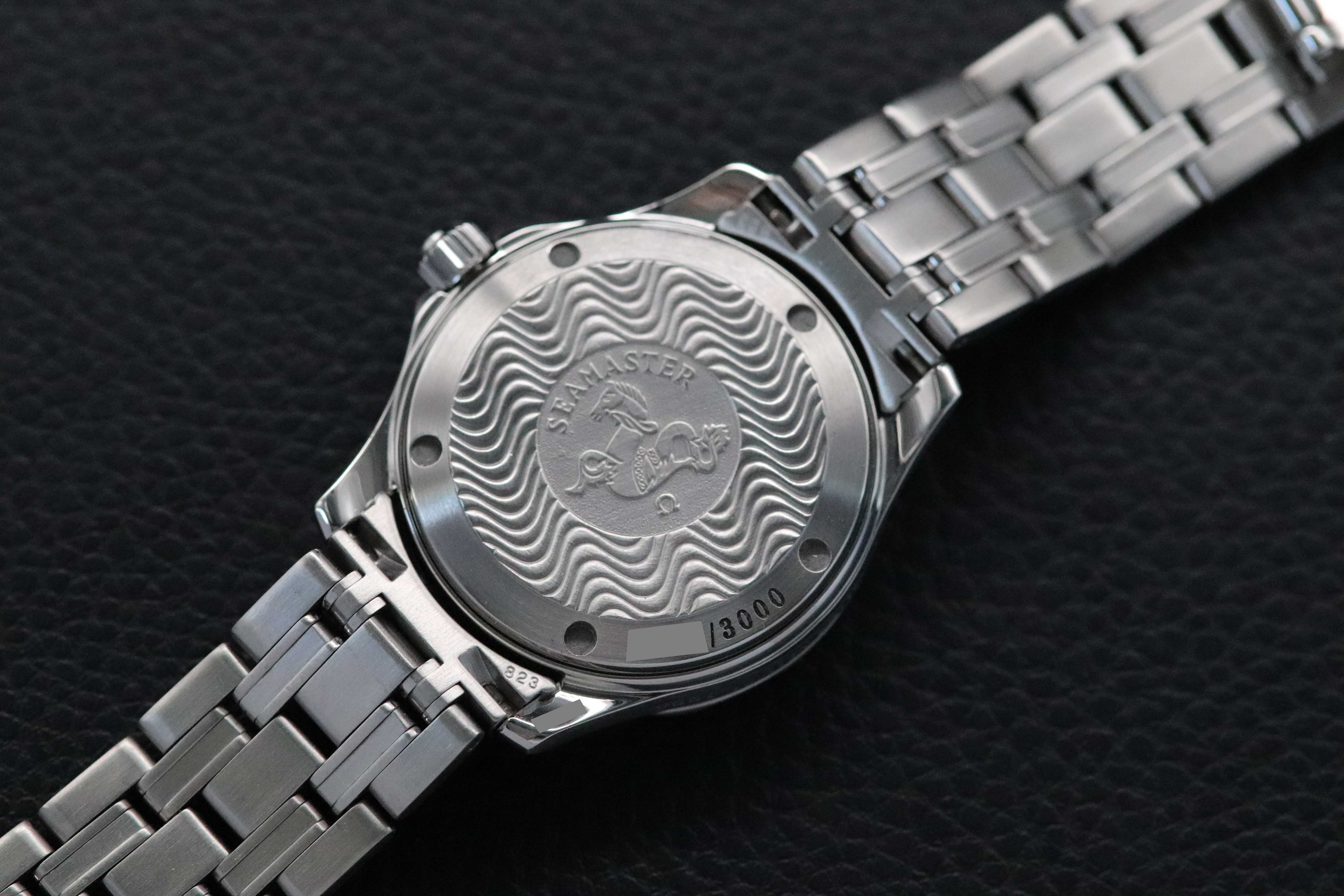 Omega Seamaster 300 2553.41 Jacques Mayol Green Fullset 1999 Box+Papers