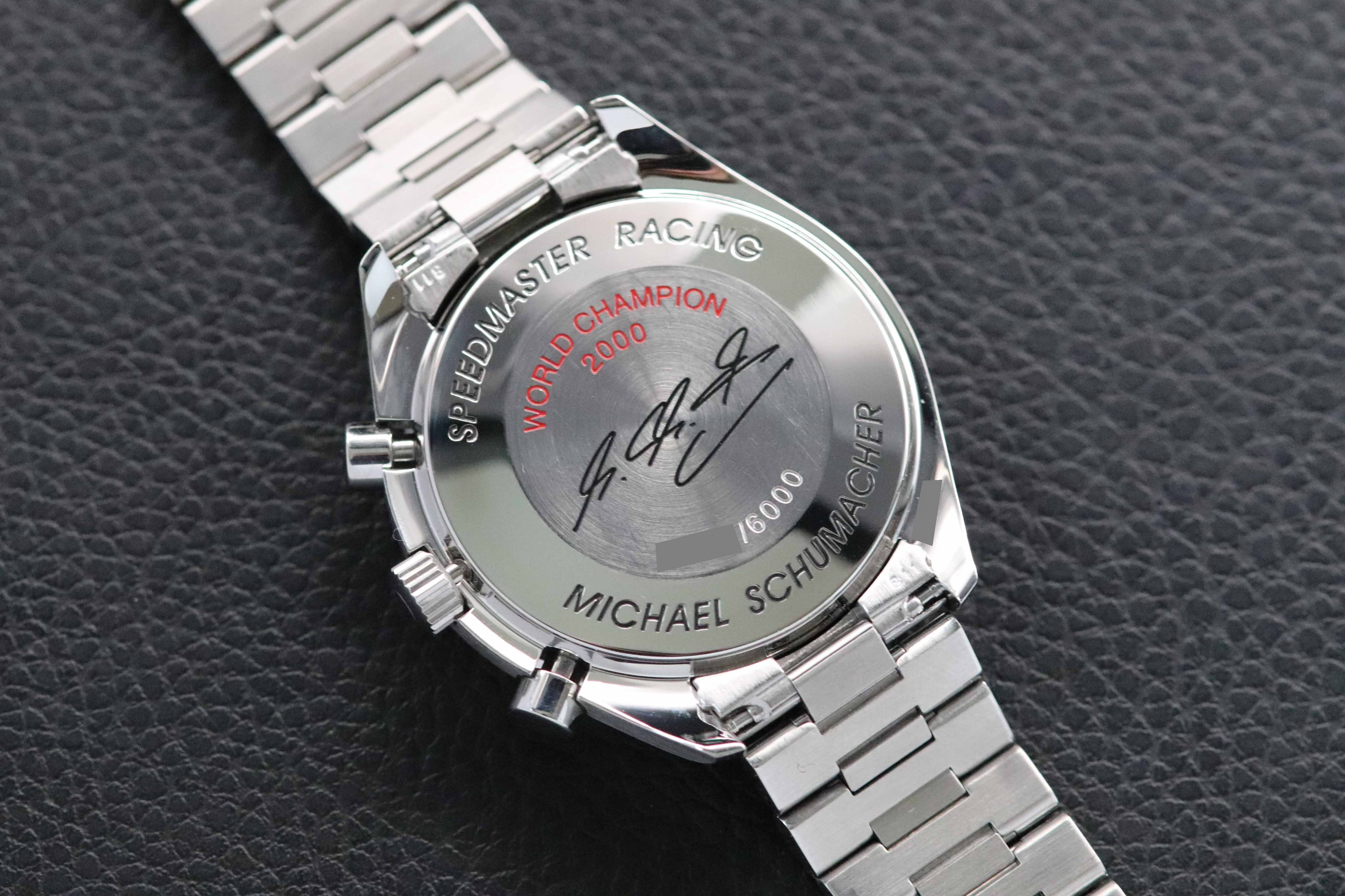 Omega Speedmaster Reduced 3518.50 Michael Schumacher 2001 Fullset Box+Paper