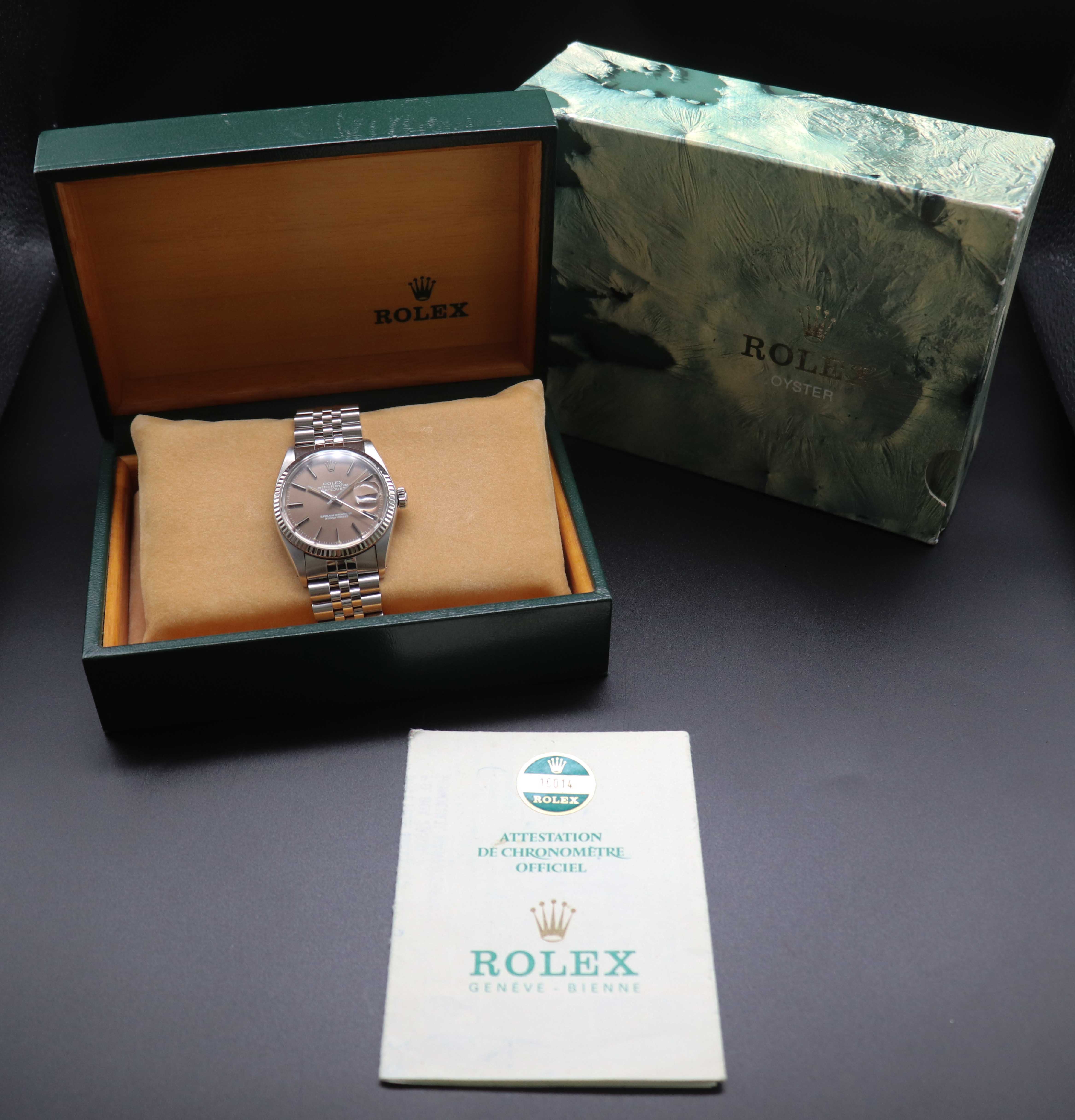 Rolex Datejust 16014, FULLSET de 1984, avec boîte et PAPERS